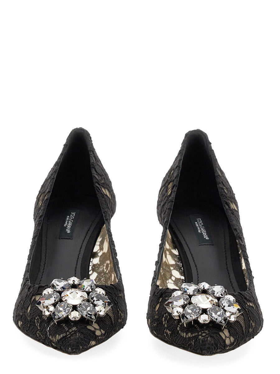 DOLCE & GABBANA Crystal-Embellished Pumps with 6 cm Heel