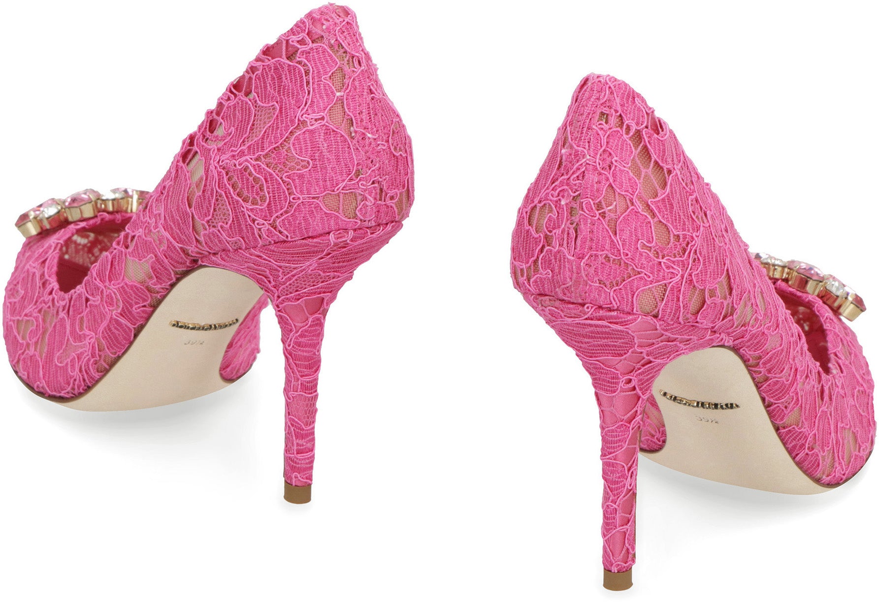 DOLCE & GABBANA Lace Pump with Kitten Stilettos