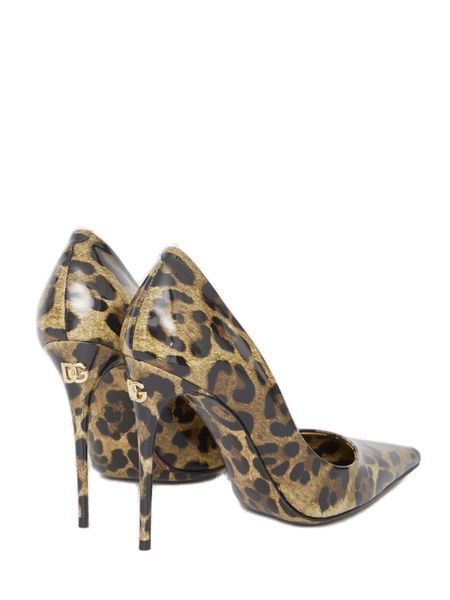 DOLCE & GABBANA Luxe Leather Stiletto Pumps for Women