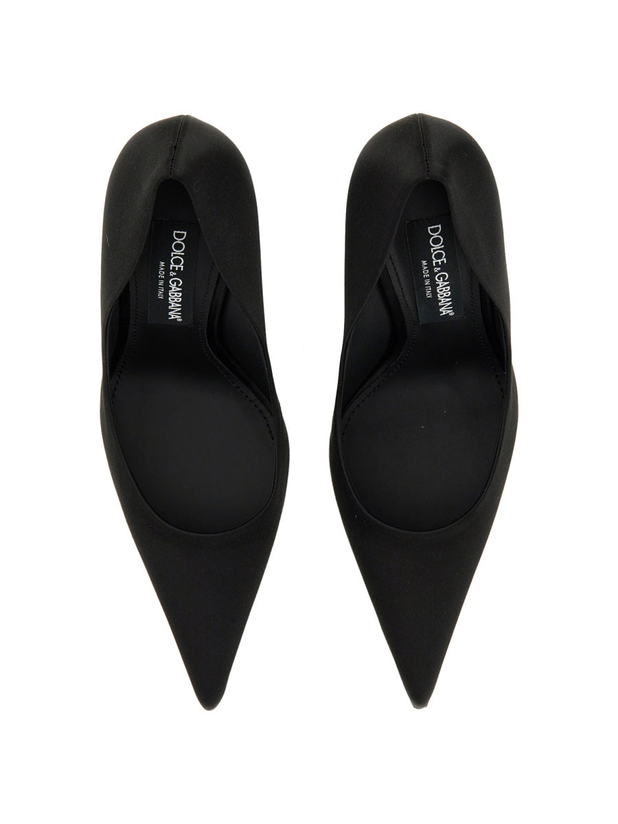 DOLCE & GABBANA Satin Décolleté Mini Pumps for Women