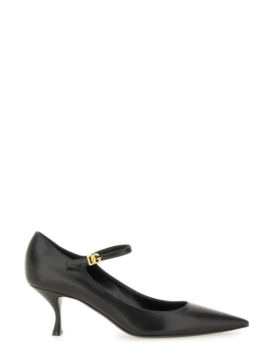 DOLCE & GABBANA Elegantly Crafted Leather Heels for Women