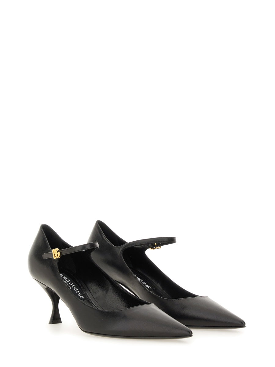 DOLCE & GABBANA Elegantly Crafted Leather Heels for Women