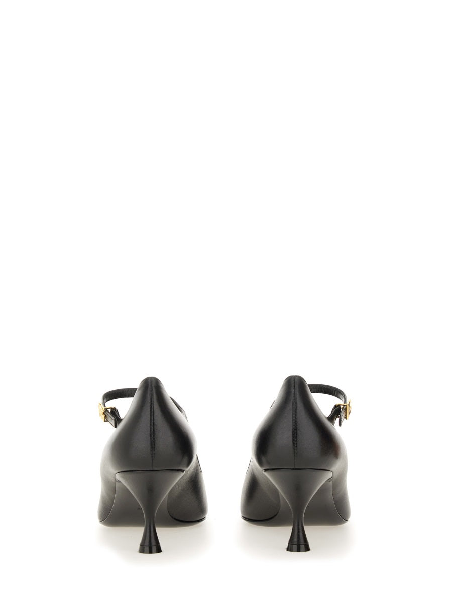 DOLCE & GABBANA Elegantly Crafted Leather Heels for Women