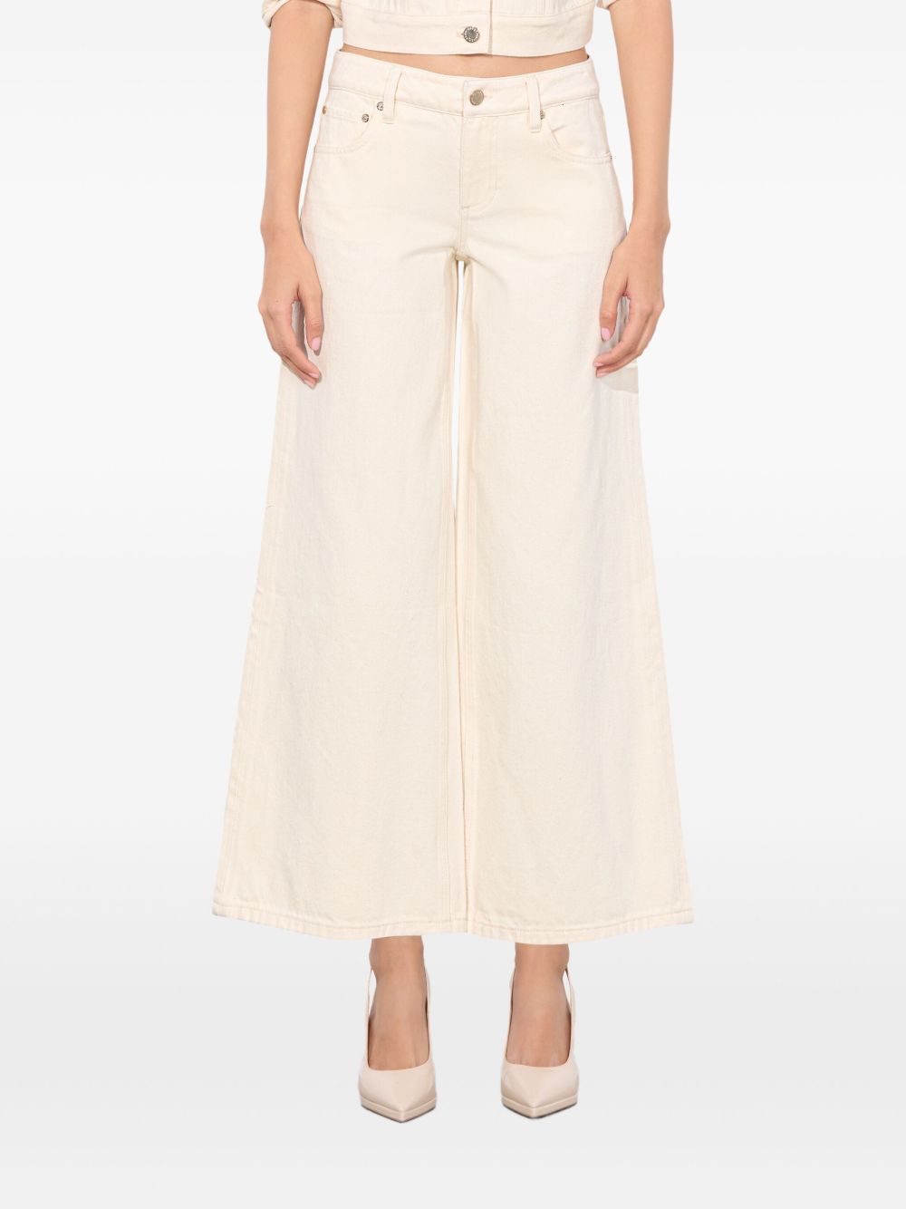ALICE + OLIVIA Slay Wide-Leg Trousers - High-Rise Fit