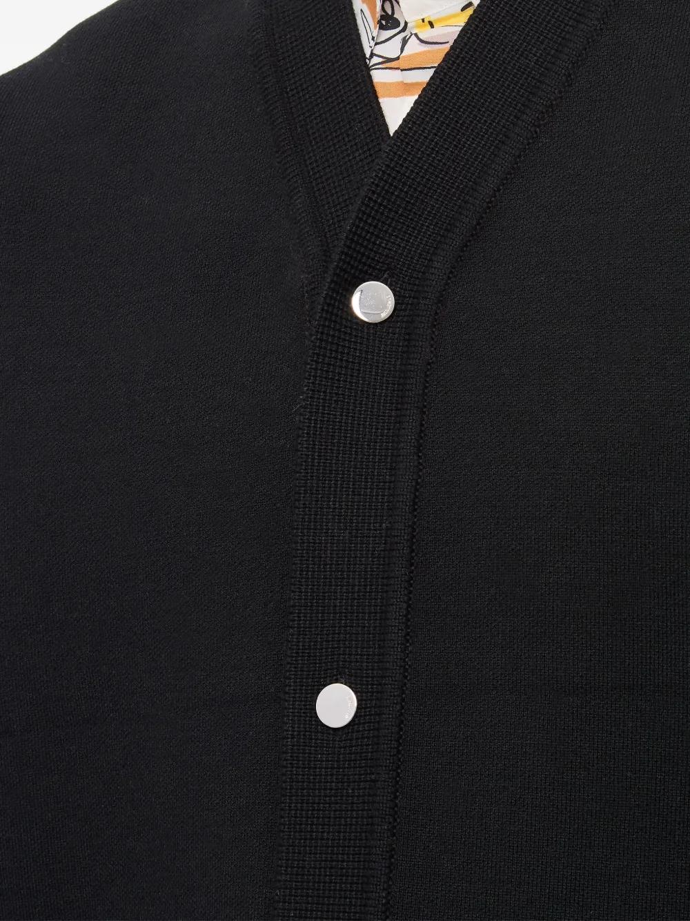 JACQUEMUS Ribbed V-Neck Cardigan for Men
