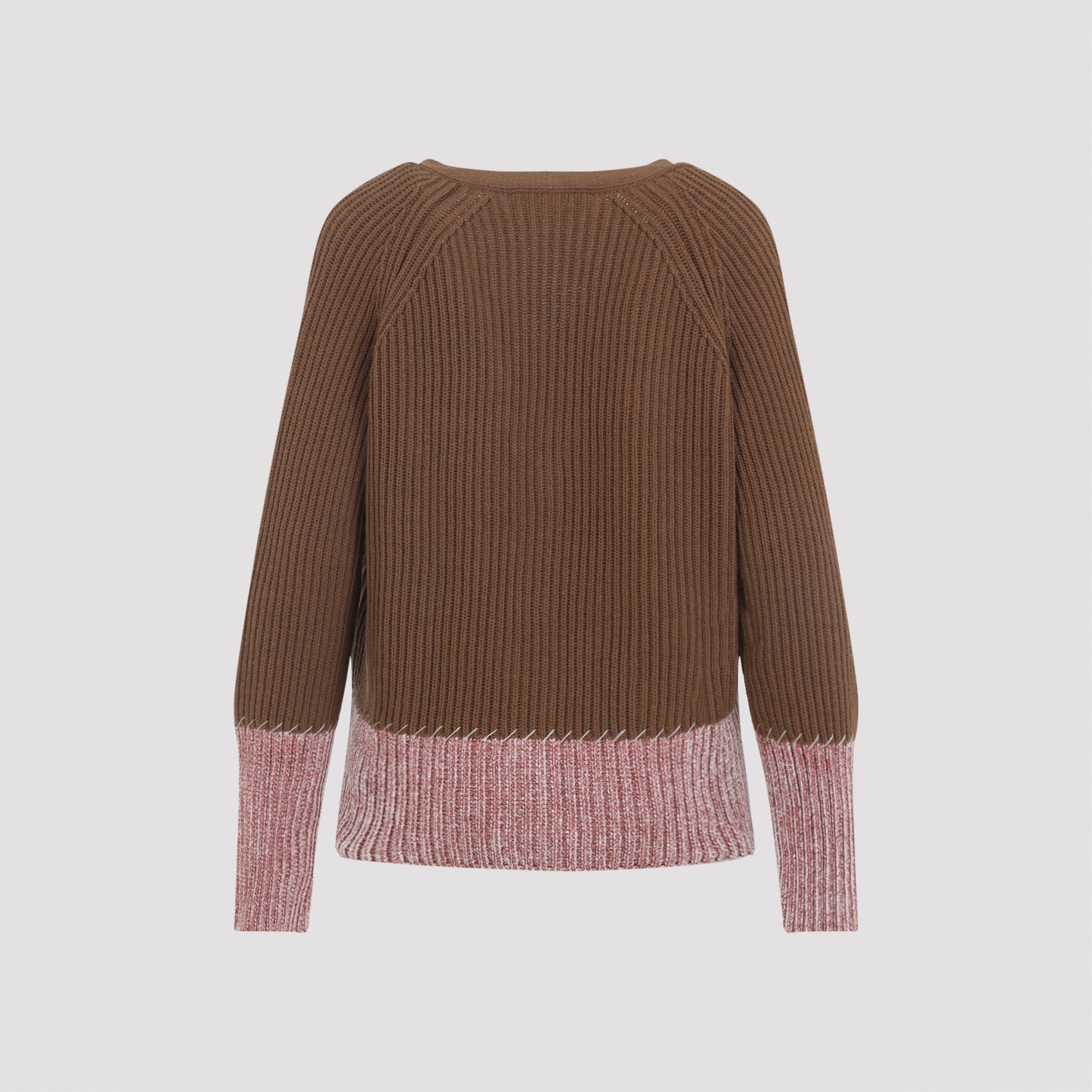 MARNI V Neck Bicolor Cardigan for Women