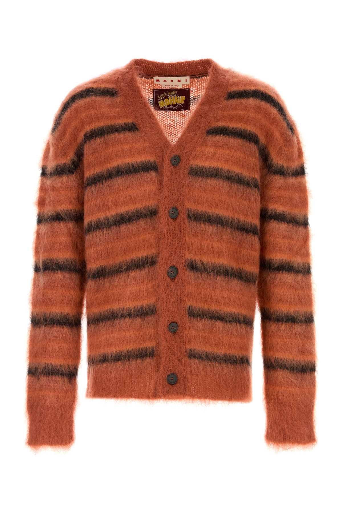 MARNI Embroidered Mohair Blend Cardigan for Men
