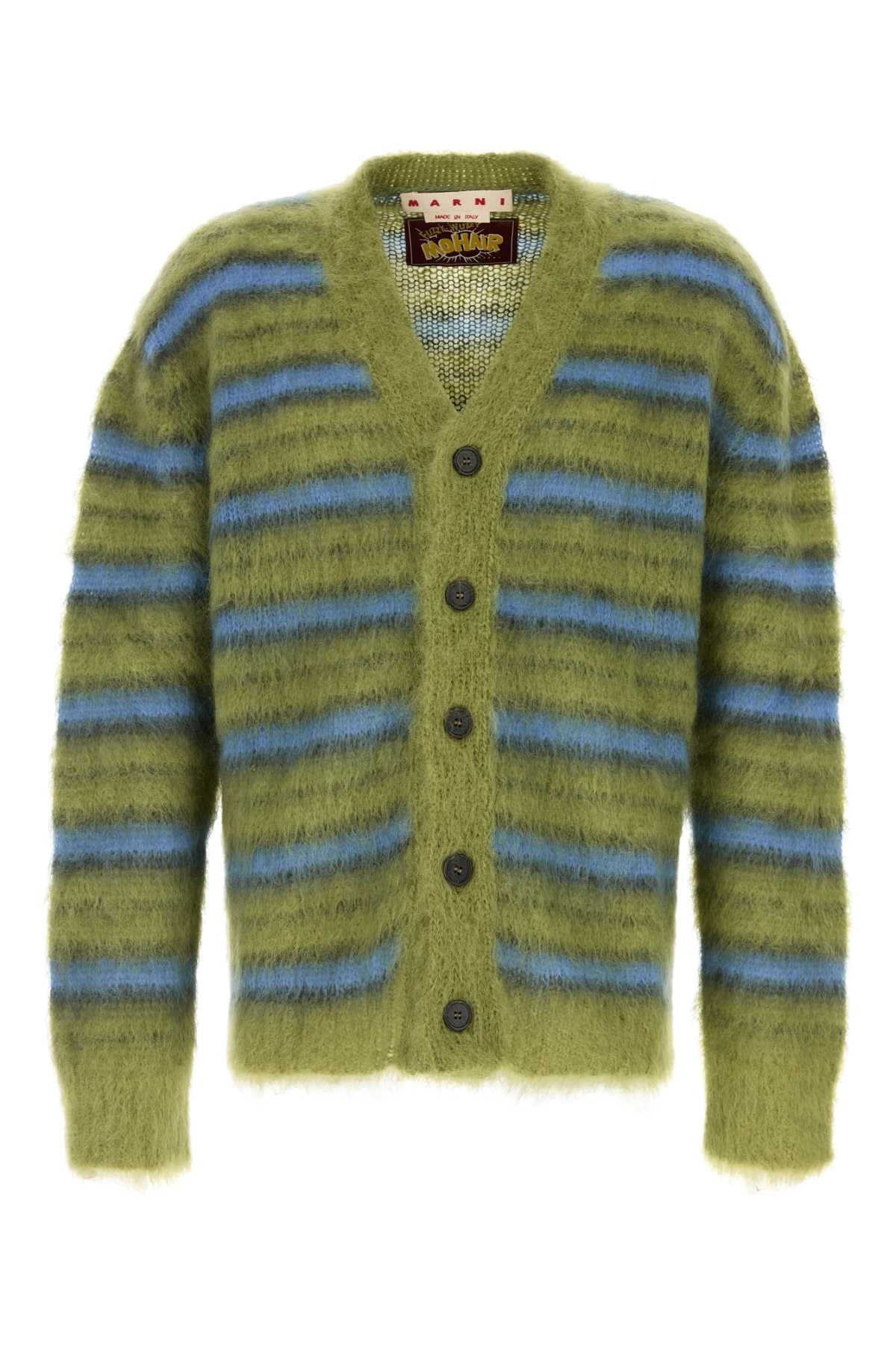 MARNI Embroidered Mohair Blend Cardigan for Men
