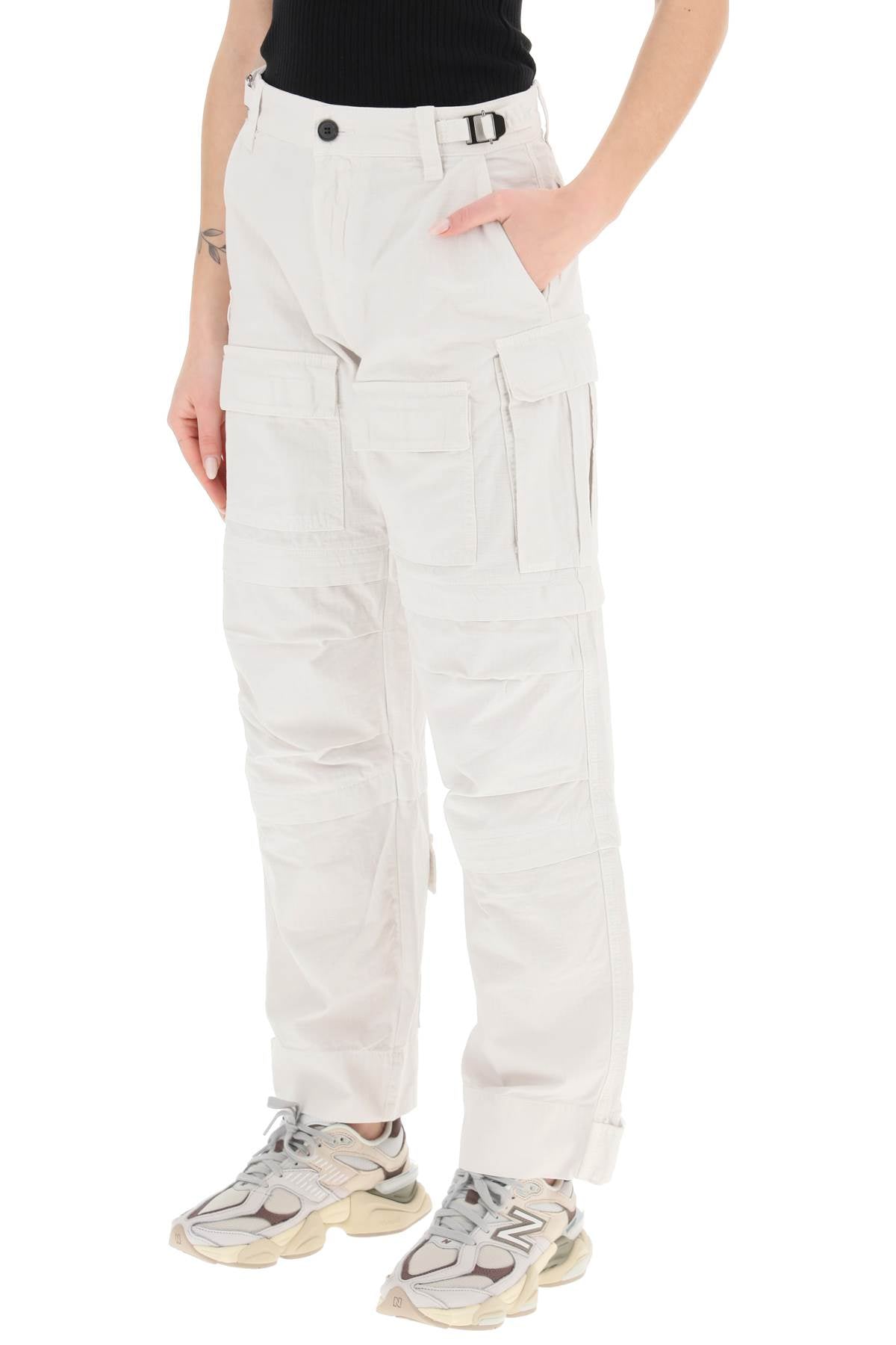DARKPARK Mini Cargo Pants for Women - Ankle Cropped