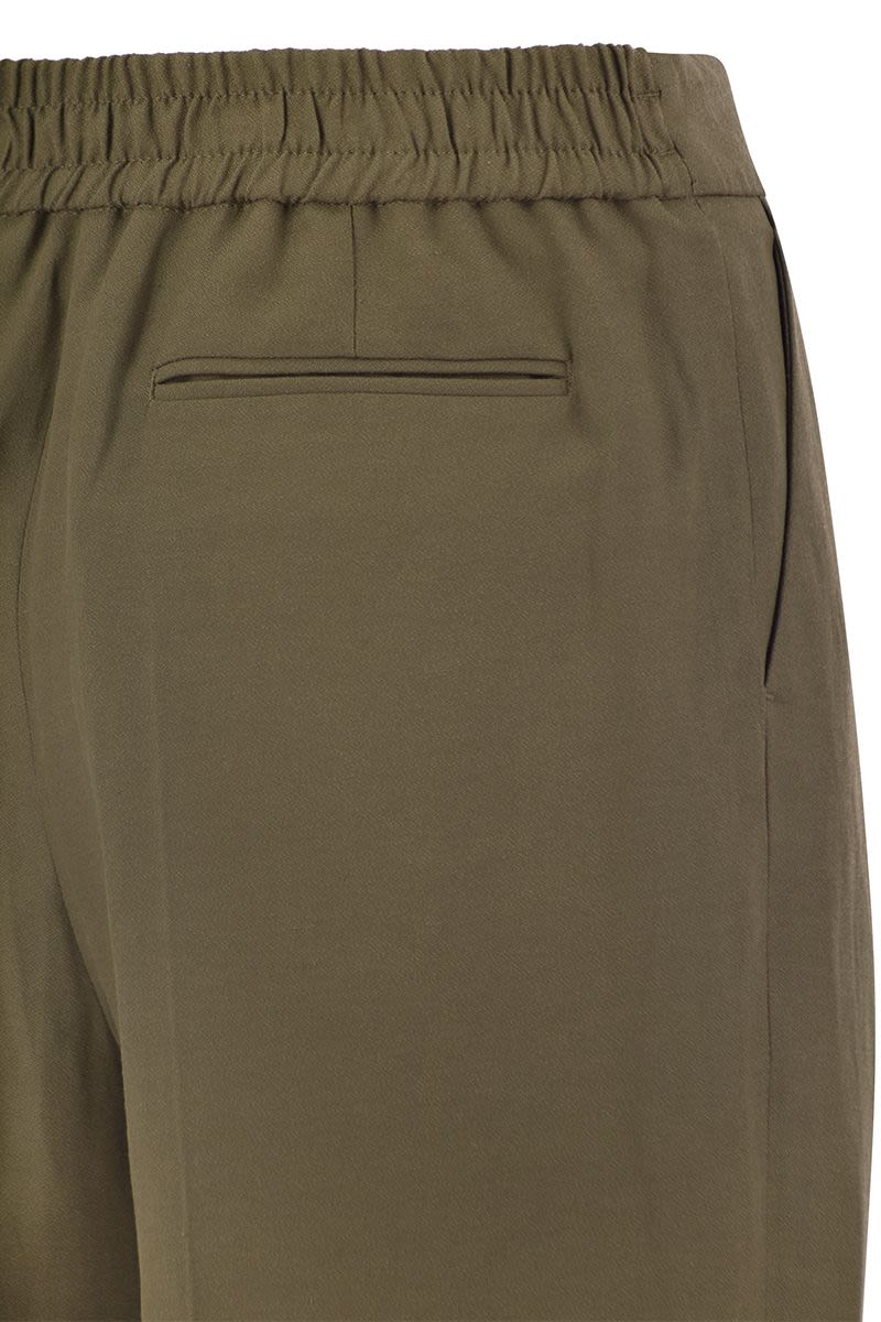 PT01 Chic Viscose and Linen Trousers