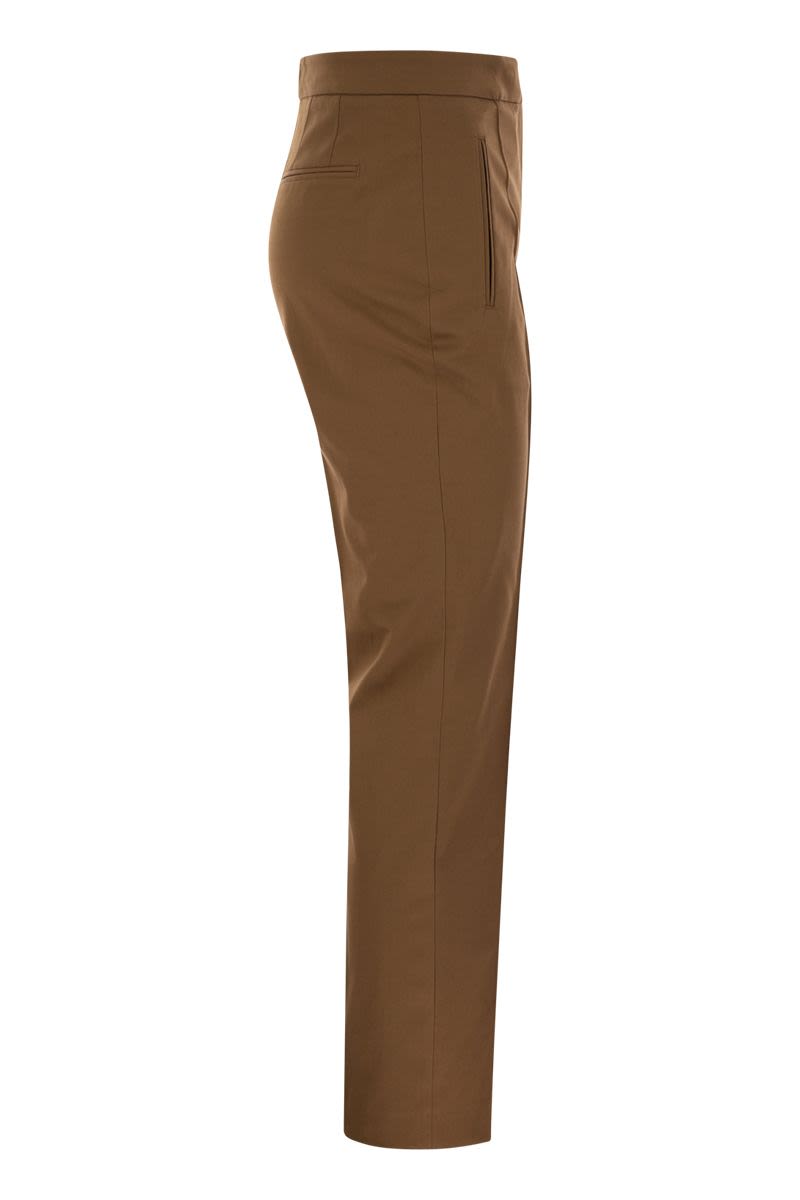 PT01 Frida Slim-Fit Cotton and Silk Trousers