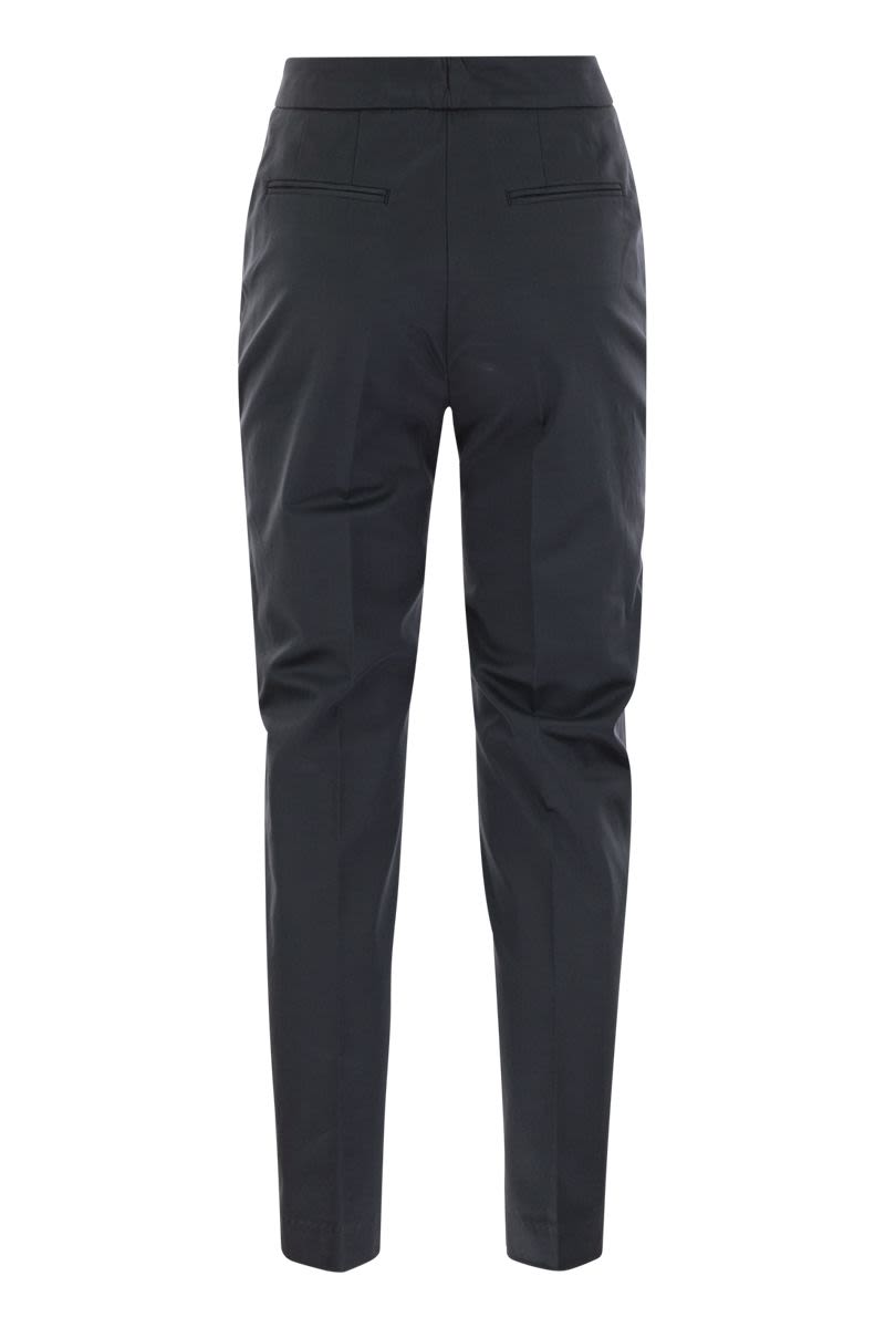 PT01 Slim-Fit Cotton and Silk Trousers with Pleat