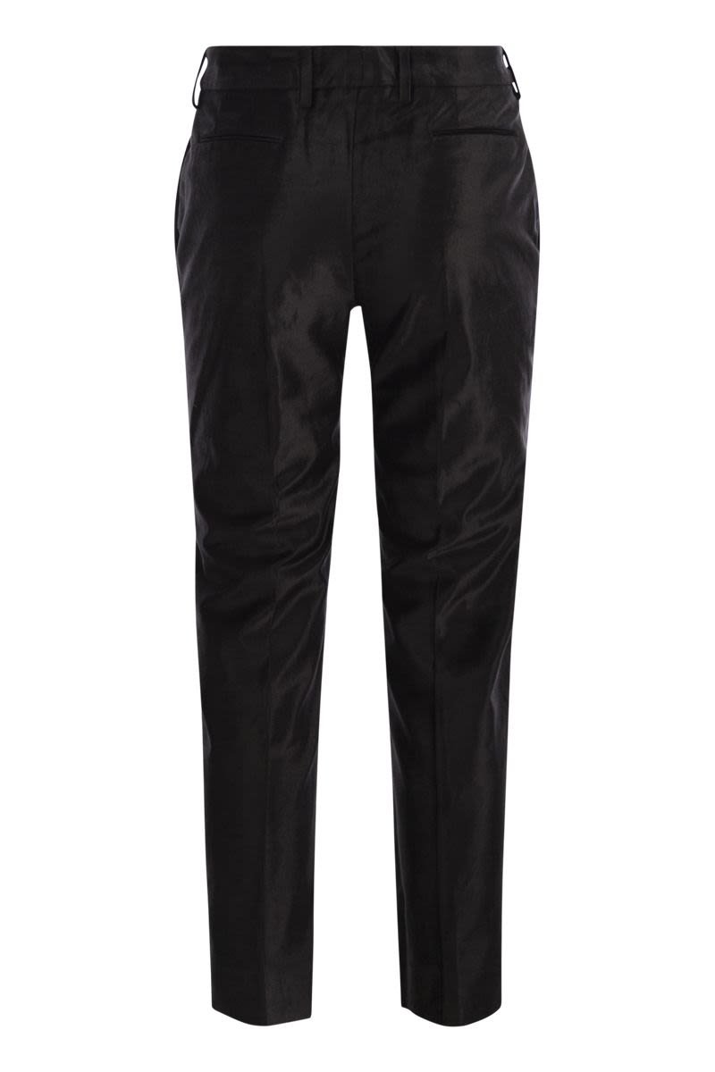 PT01 Velvet Trousers with Slim Fit Design