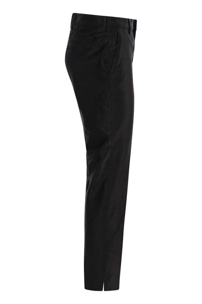 PT01 Velvet Trousers with Slim Fit Design