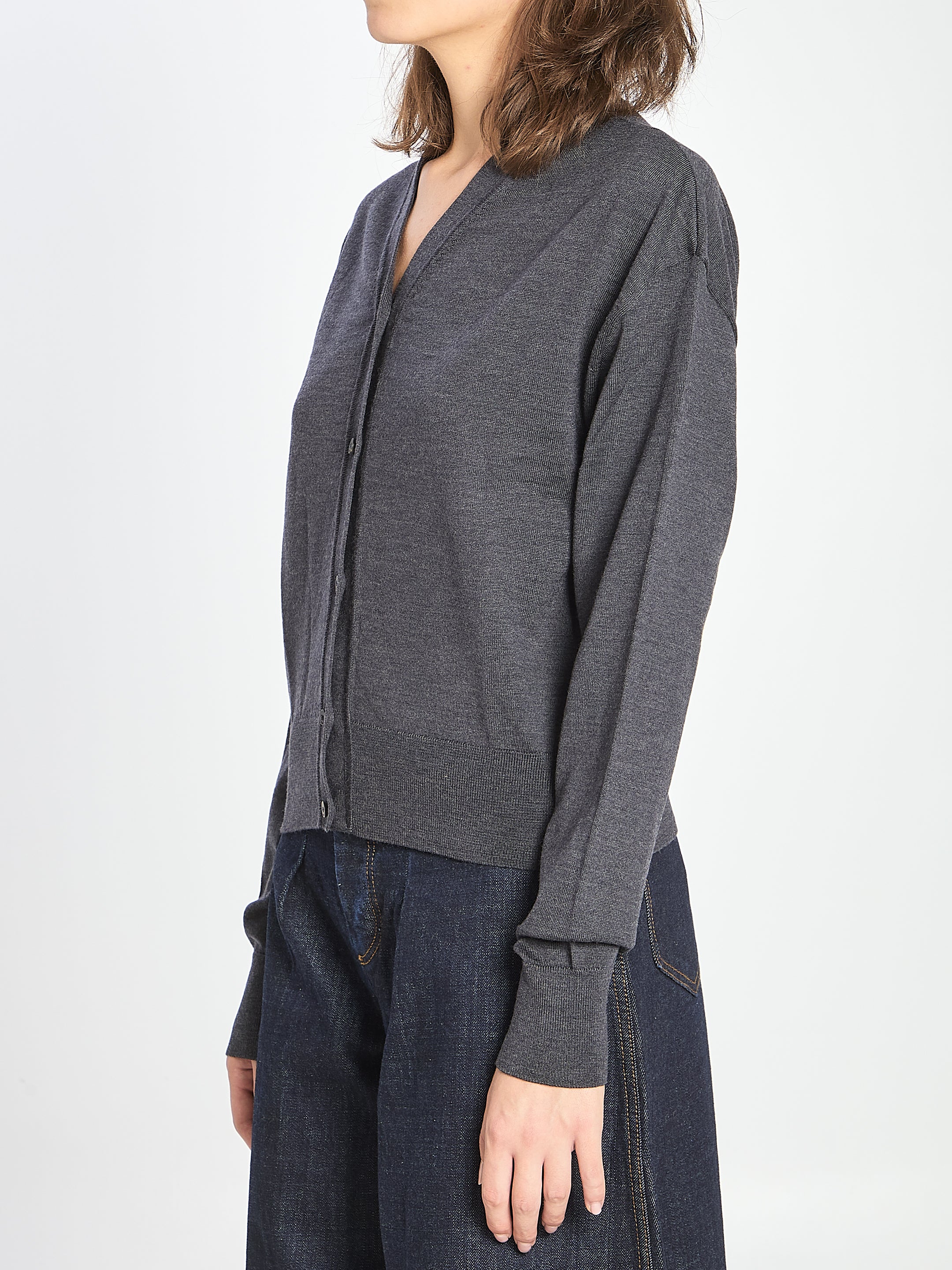 JACQUEMUS Slim Fit Merino Wool Cardigan - Size 36