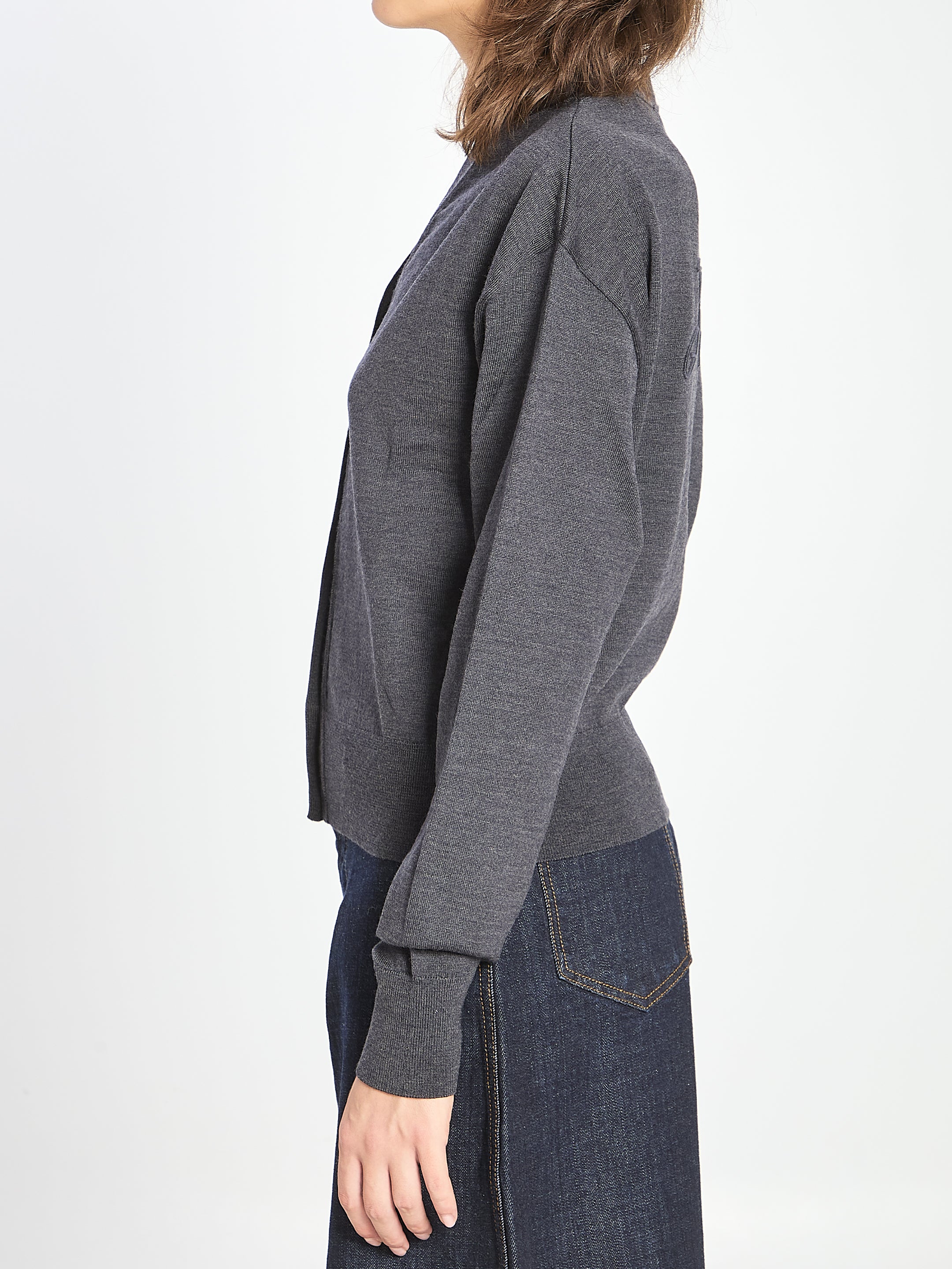 JACQUEMUS Slim Fit Merino Wool Cardigan - Size 36