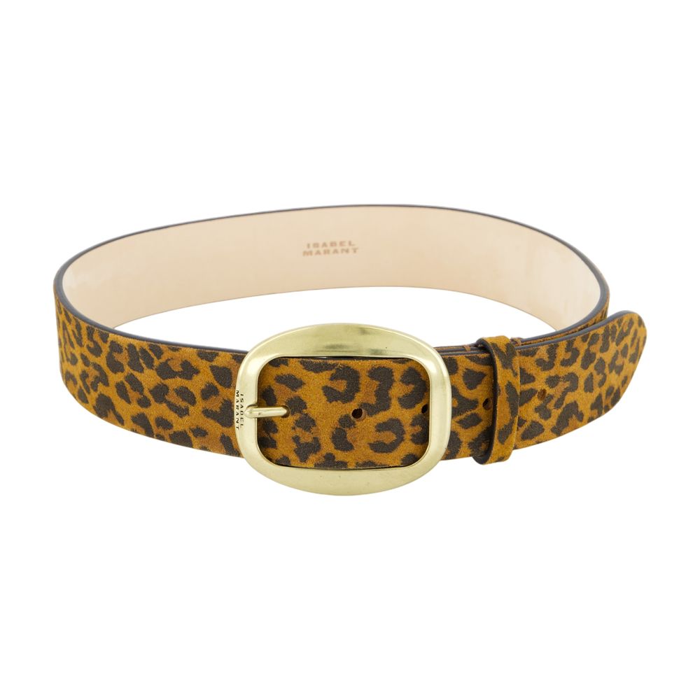 ISABEL MARANT Dara Mini Leopard Print Belt