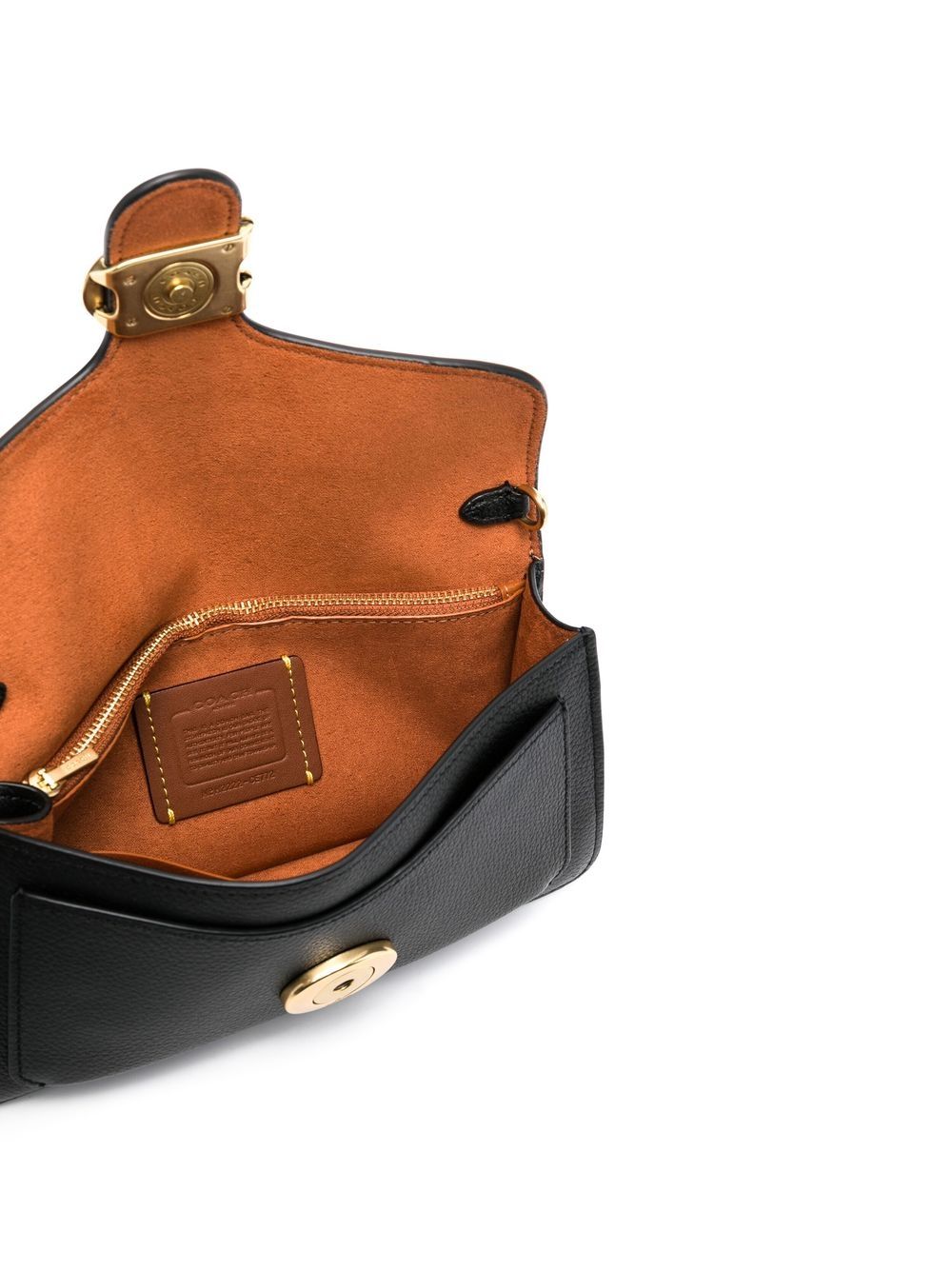 COACH Mini Chain Leather Clutch