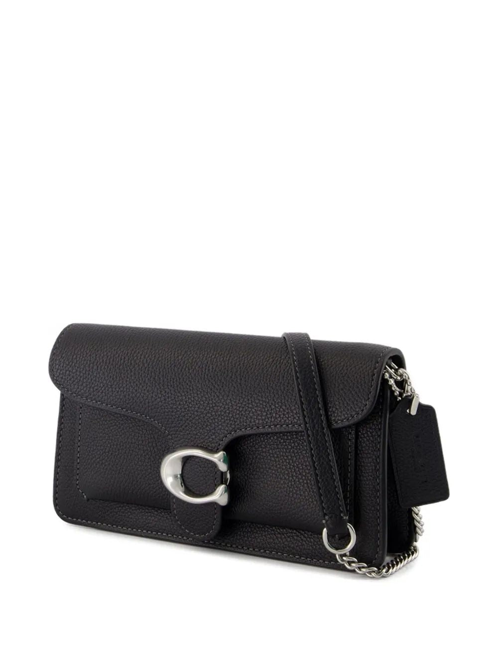 COACH Mini Polished Pebble Leather Tabby Chain Clutch