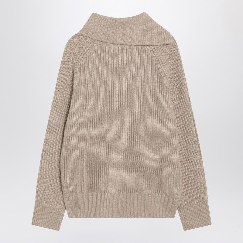 LOULOU DE SAISON Cashmere Sweater with Long Sleeves and Side Slits