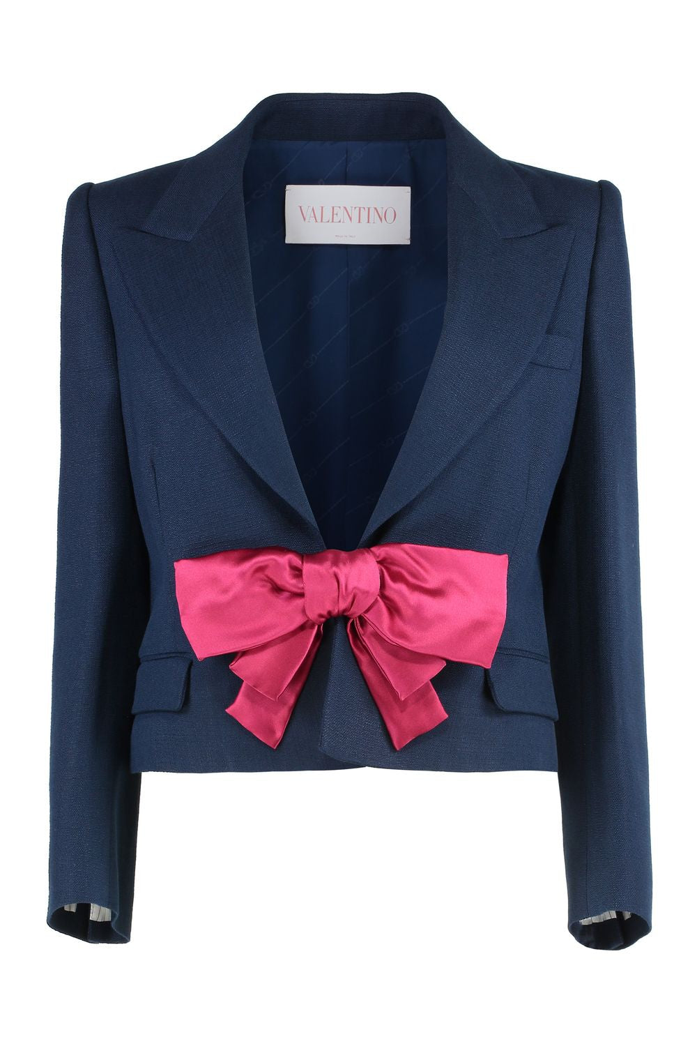 VALENTINO GARAVANI Mini Short Jacket with Applied Bow