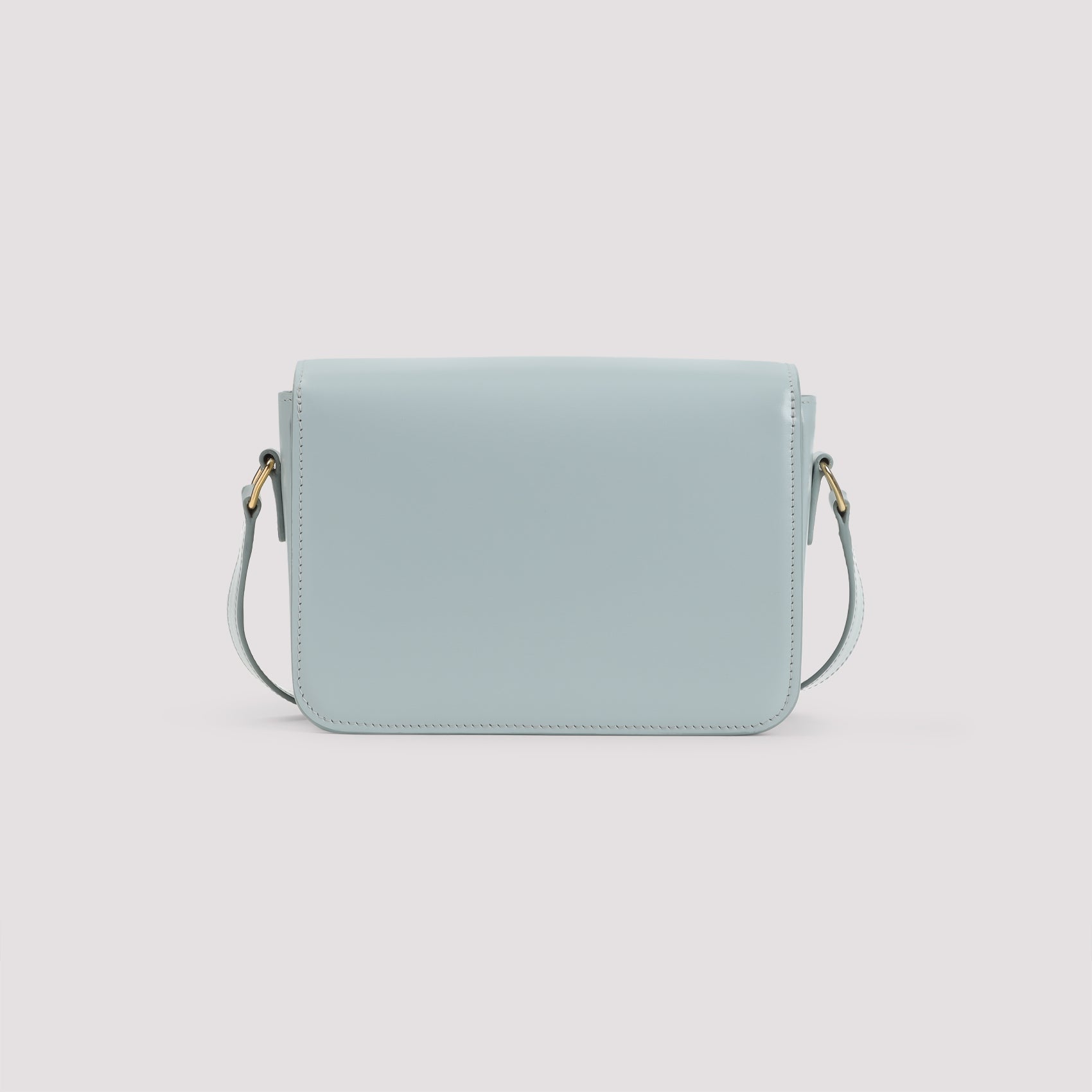 CELINE Mini Leather Shoulder Handbag with Triomphe Design