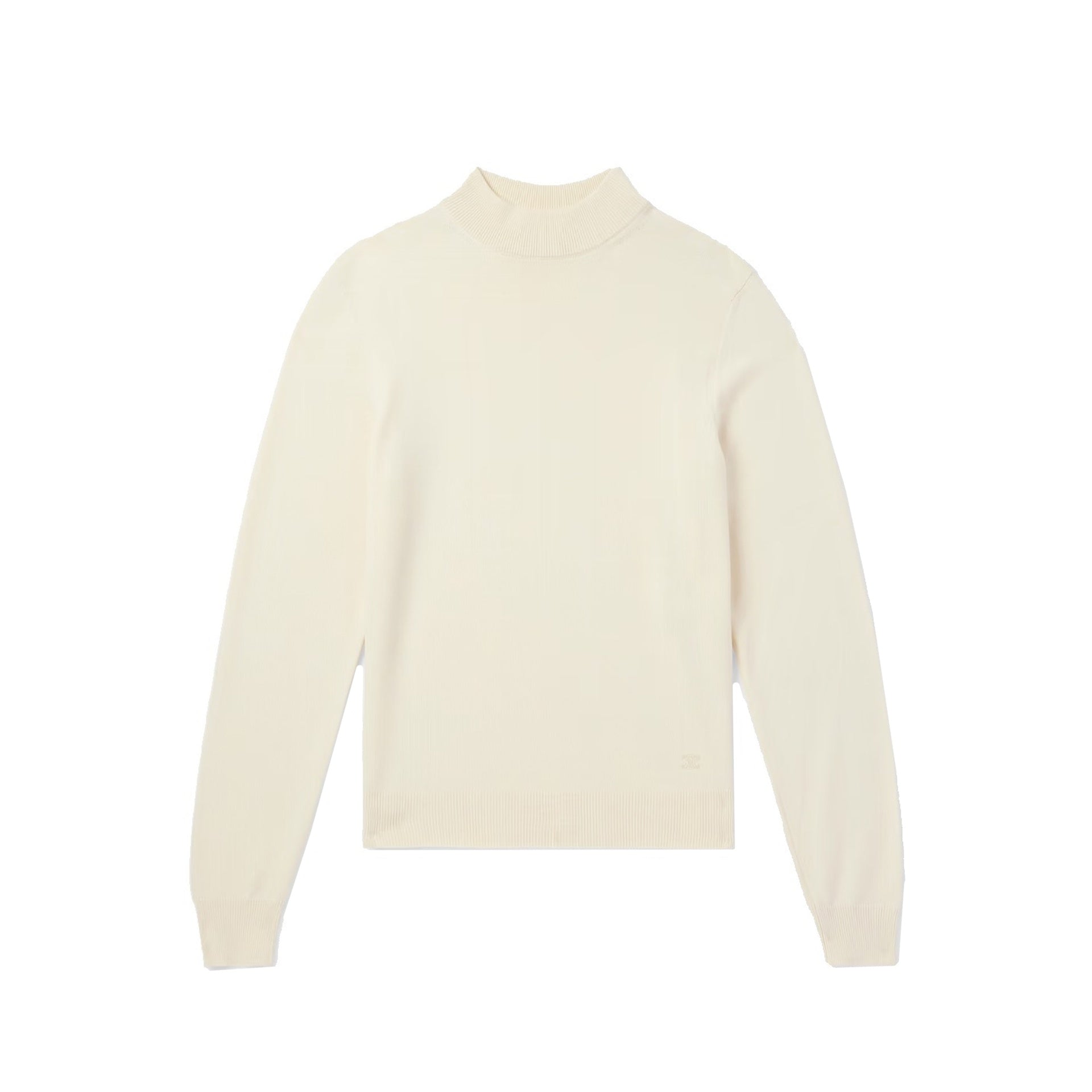 CELINE Triomphe Wool Sweater with High Neck for Men