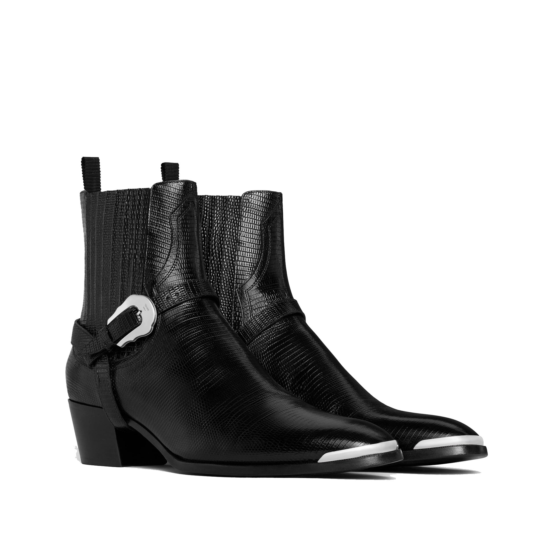 CELINE Western Chelsea Harness Boots