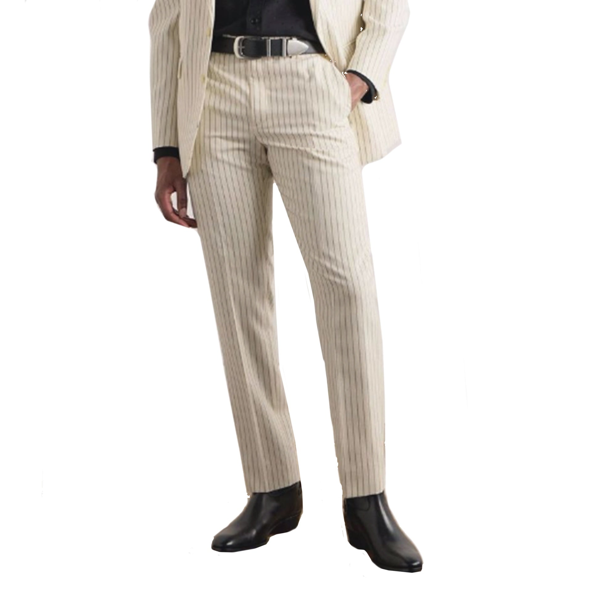 CELINE Wool Striped Flared Pants