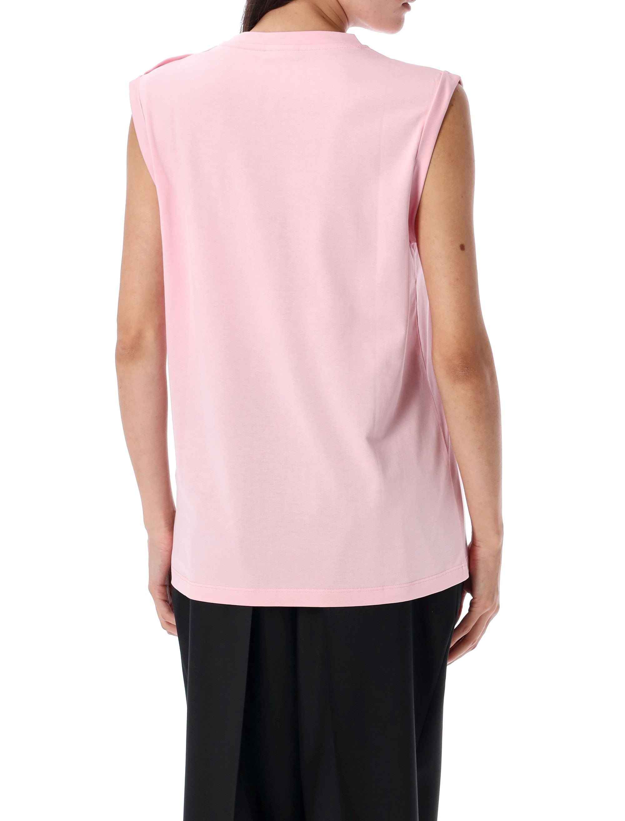 BALMAIN Relaxed Fit Tank Top with Decorative Buttons - Size S