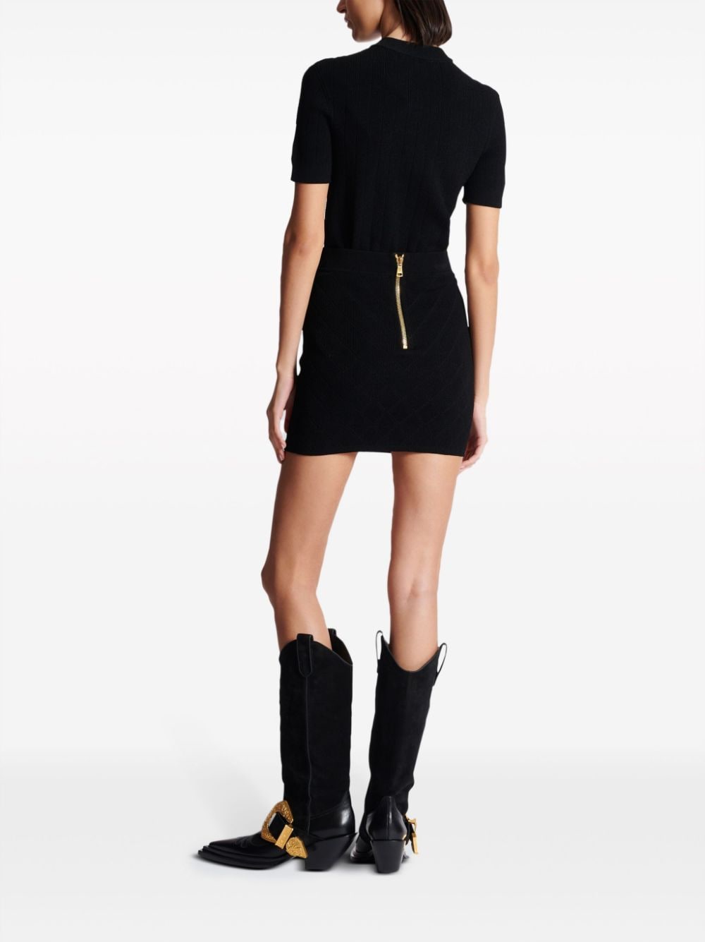 BALMAIN Knit Skirt - Size 38 FR