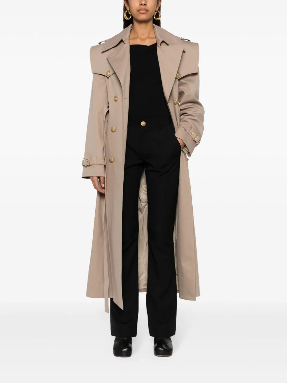 BALMAIN Low Waist Bootcut Pants for Women