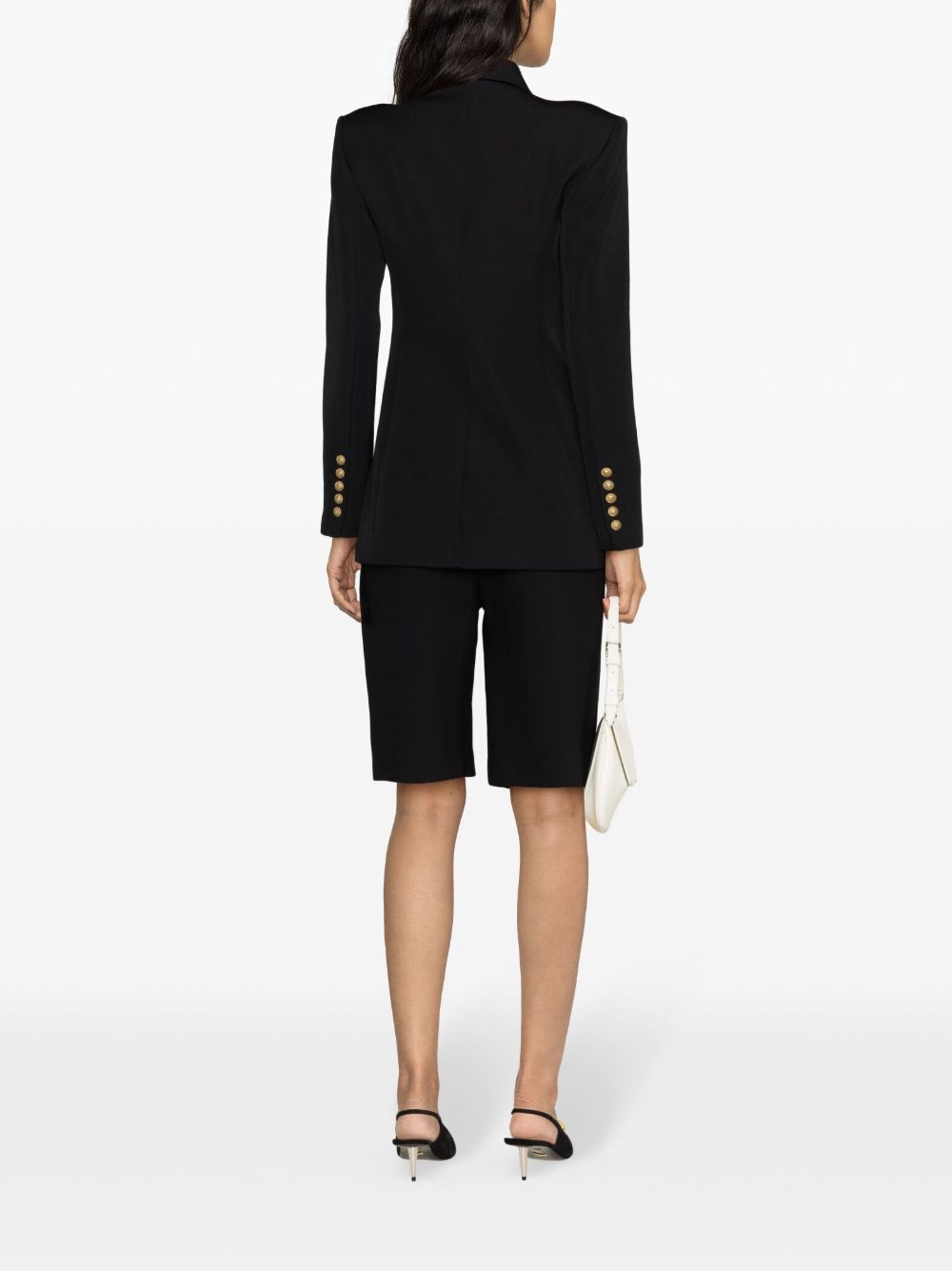 BALMAIN Single-Breasted Wool Jacket - Size 36