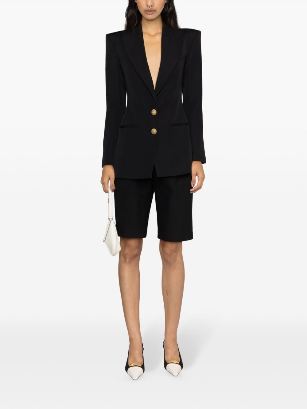 BALMAIN Single-Breasted Wool Jacket - Size 36