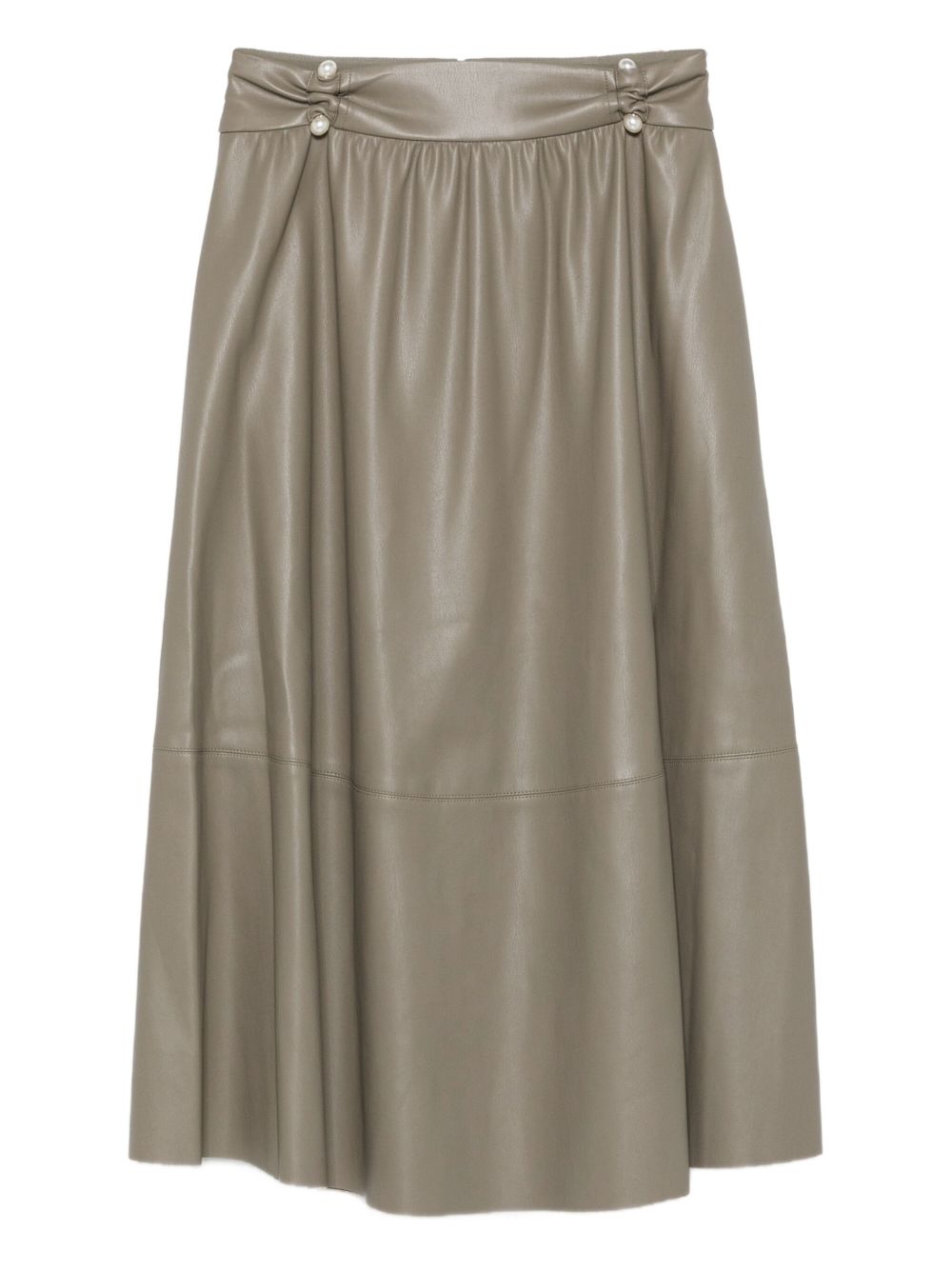 LIU JO High-Waisted Gathered Detail Mini Skirt