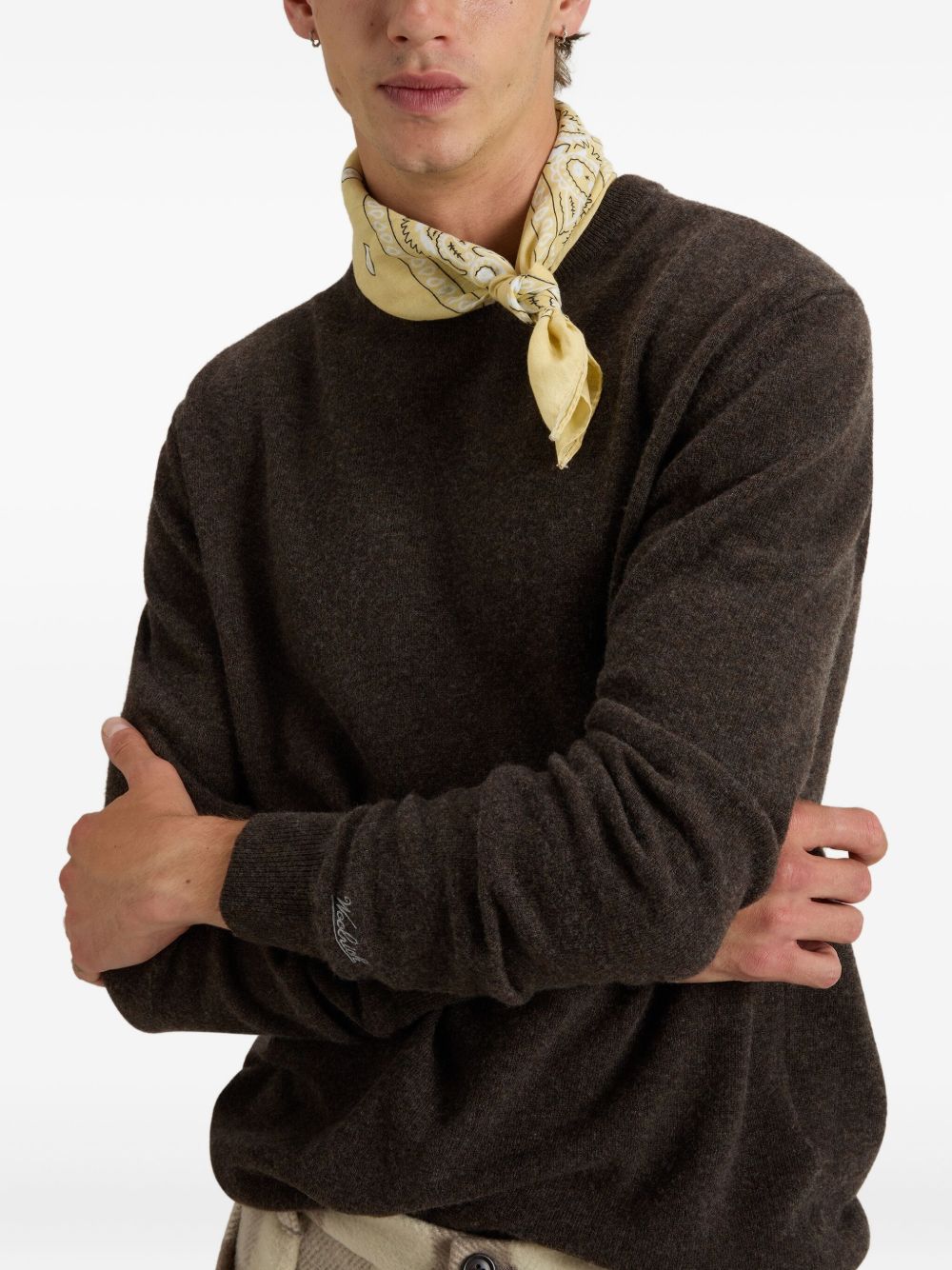 WOOLRICH Classic Wool Crew Neck Sweater for Men