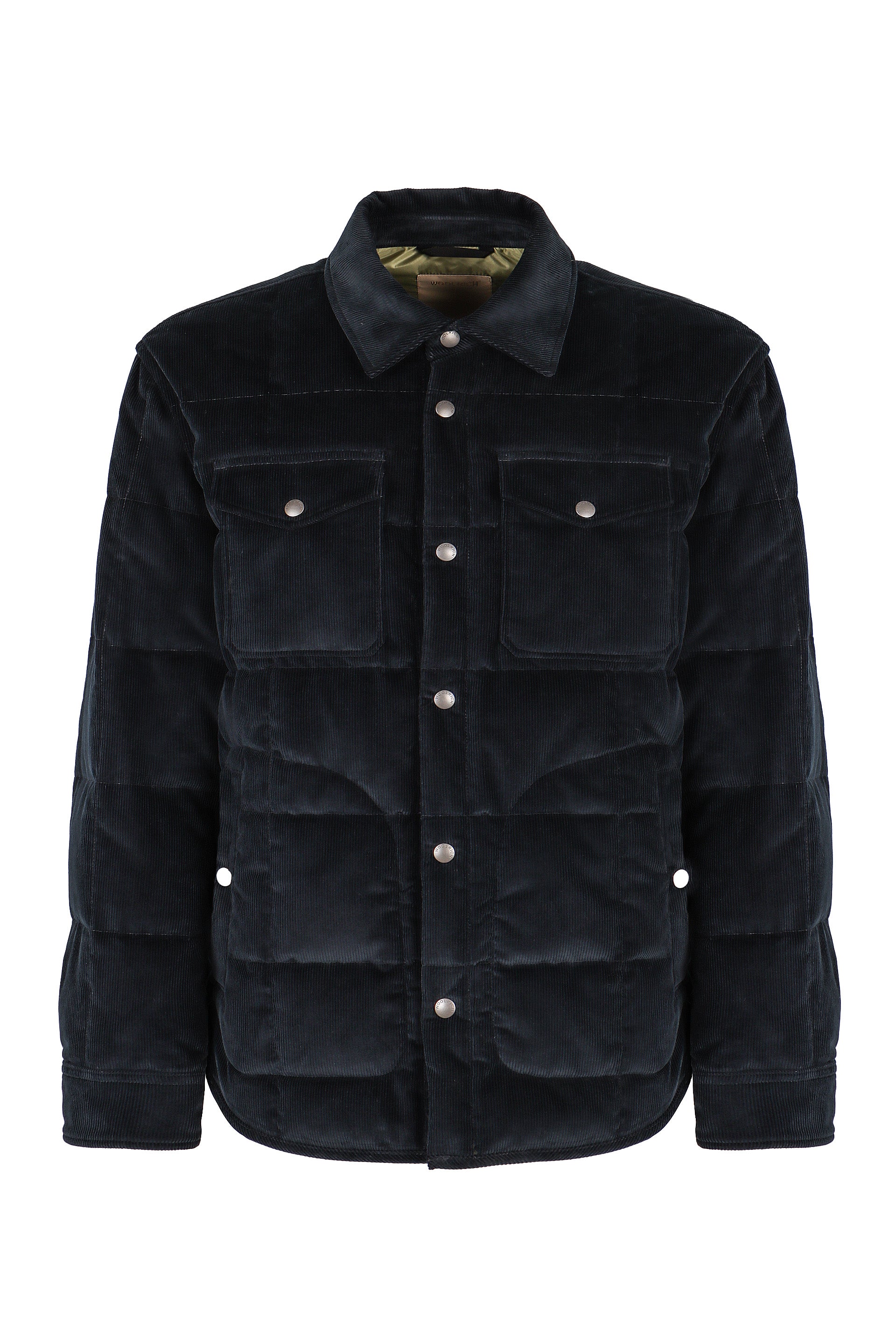 WOOLRICH Quilted Jacket with Snaps for Men