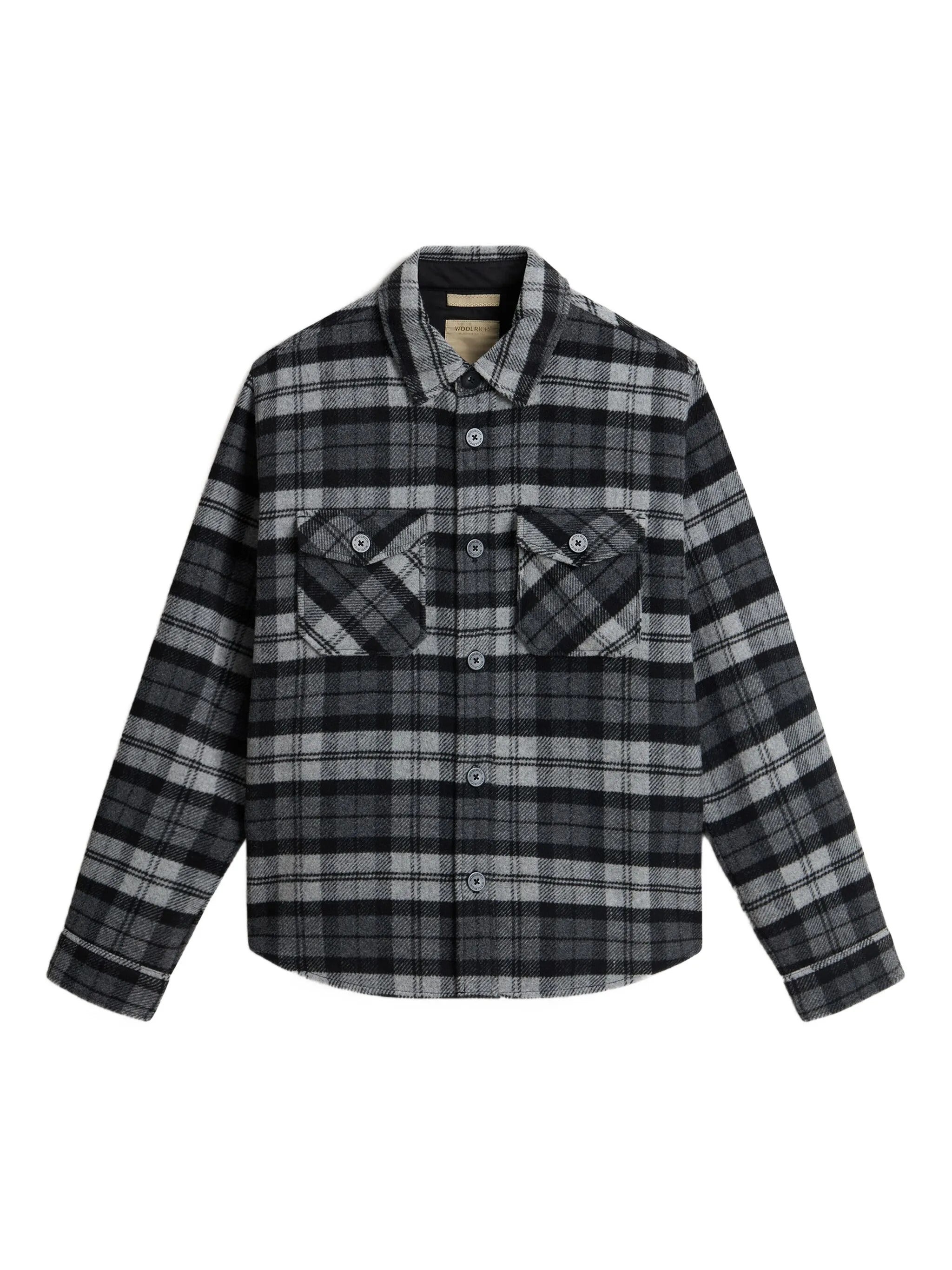 WOOLRICH Wool Blend Checkered Shirt Jacket - Size L