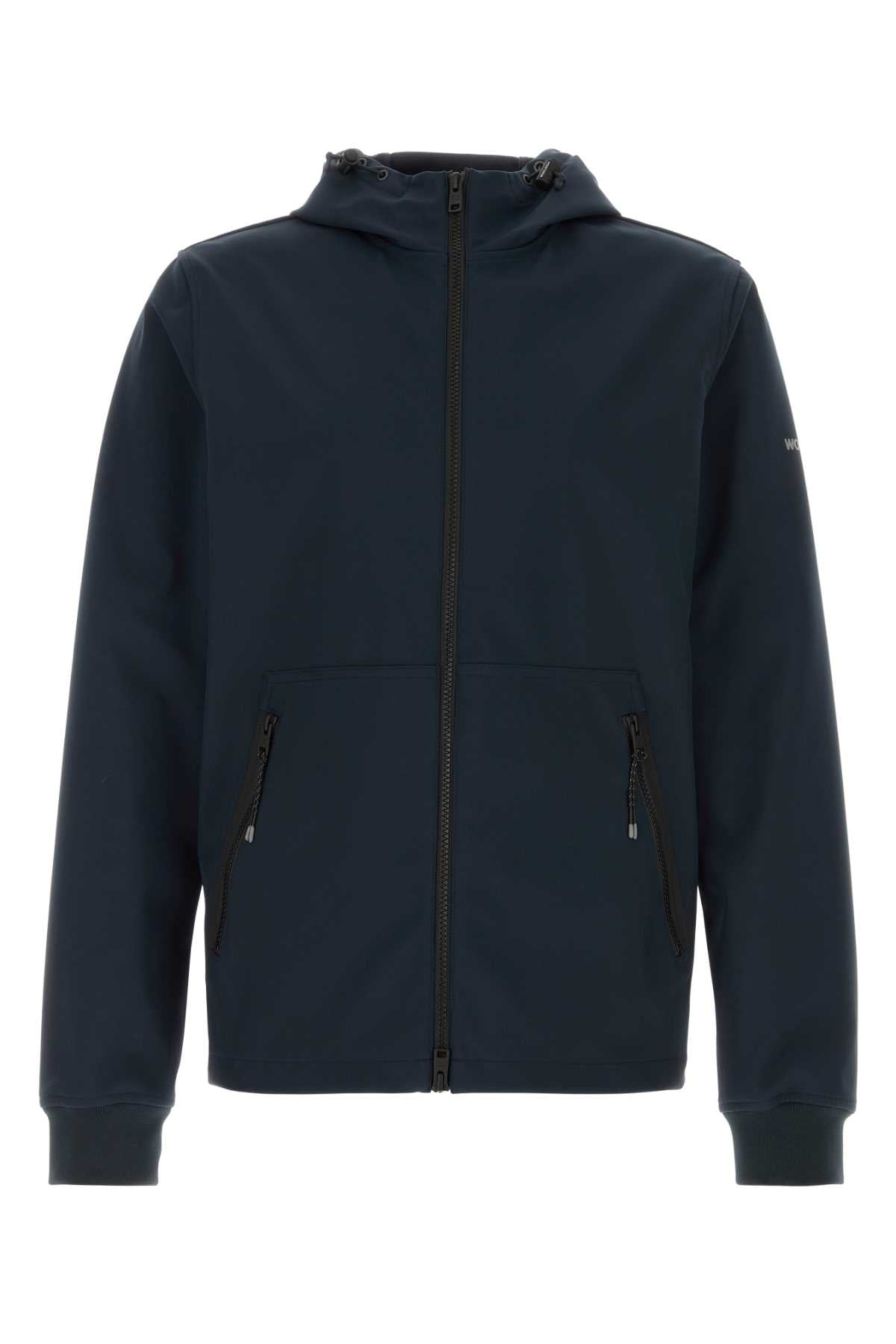 WOOLRICH Men's Stretch Polyester Full-Zip Hoodie