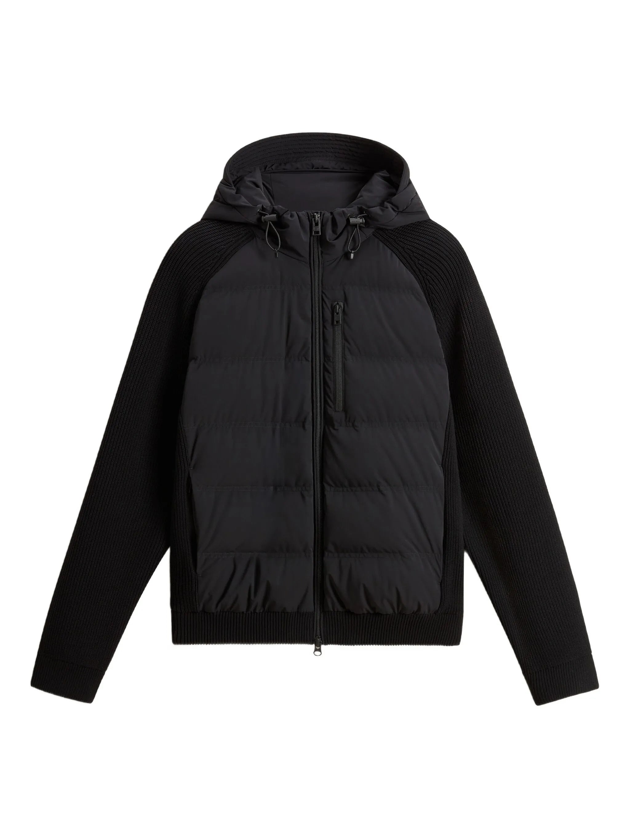WOOLRICH Men's Hybrid Jacket with Removable Hood, Size M