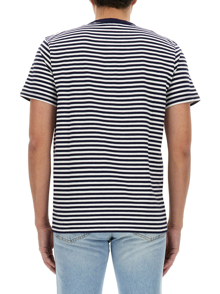WOOLRICH Men's Striped T-Shirt - Size L