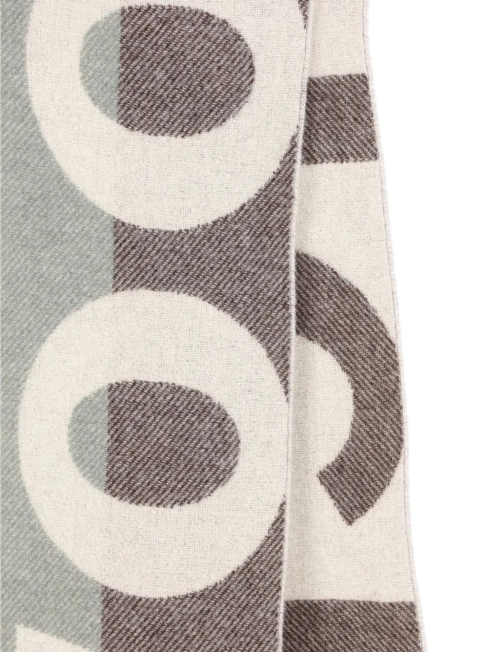 WOOLRICH Wool Blend Scarf with Contrasting Logo