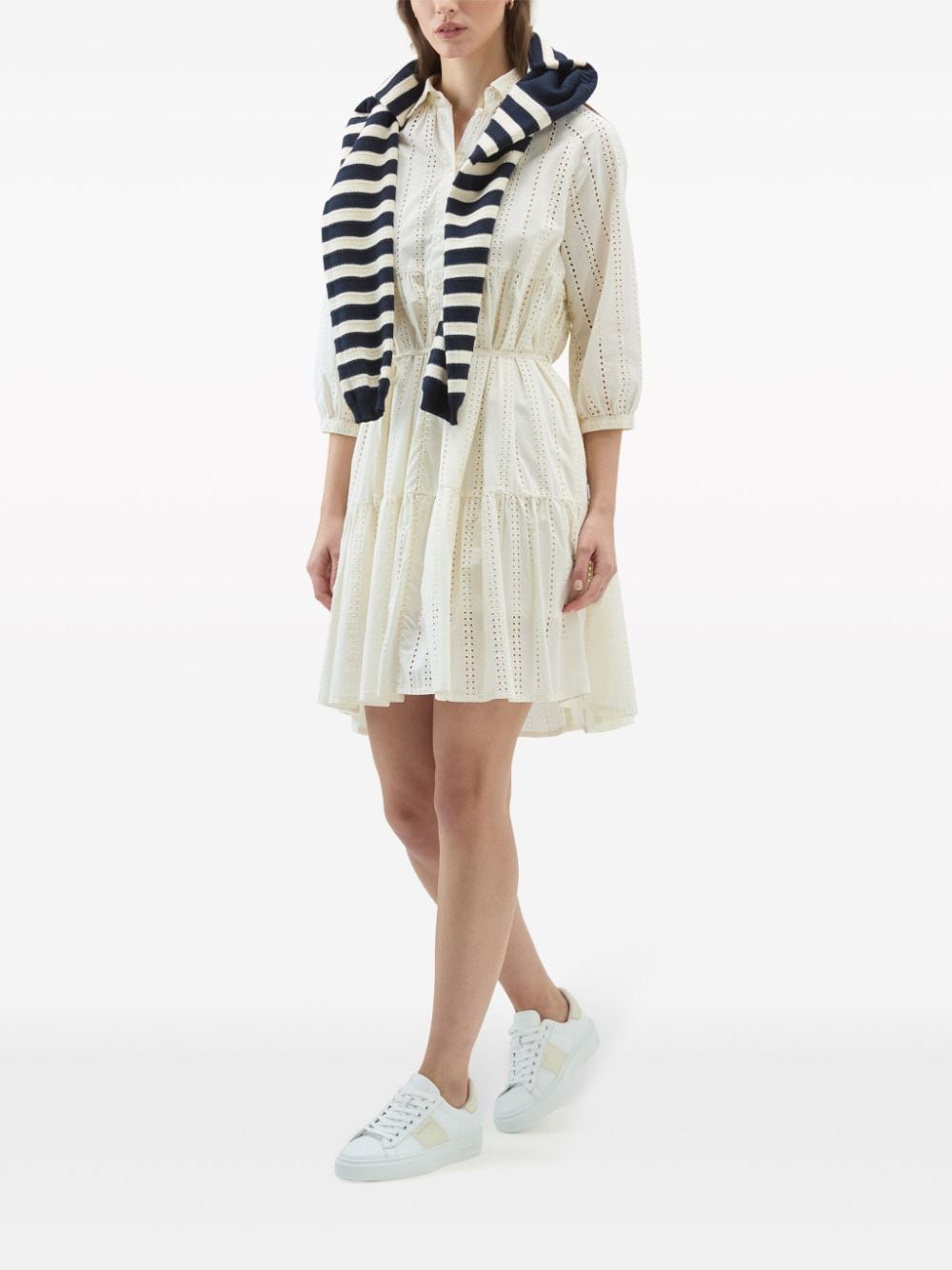 WOOLRICH Mini Cotton Broderie Anglaise Dress