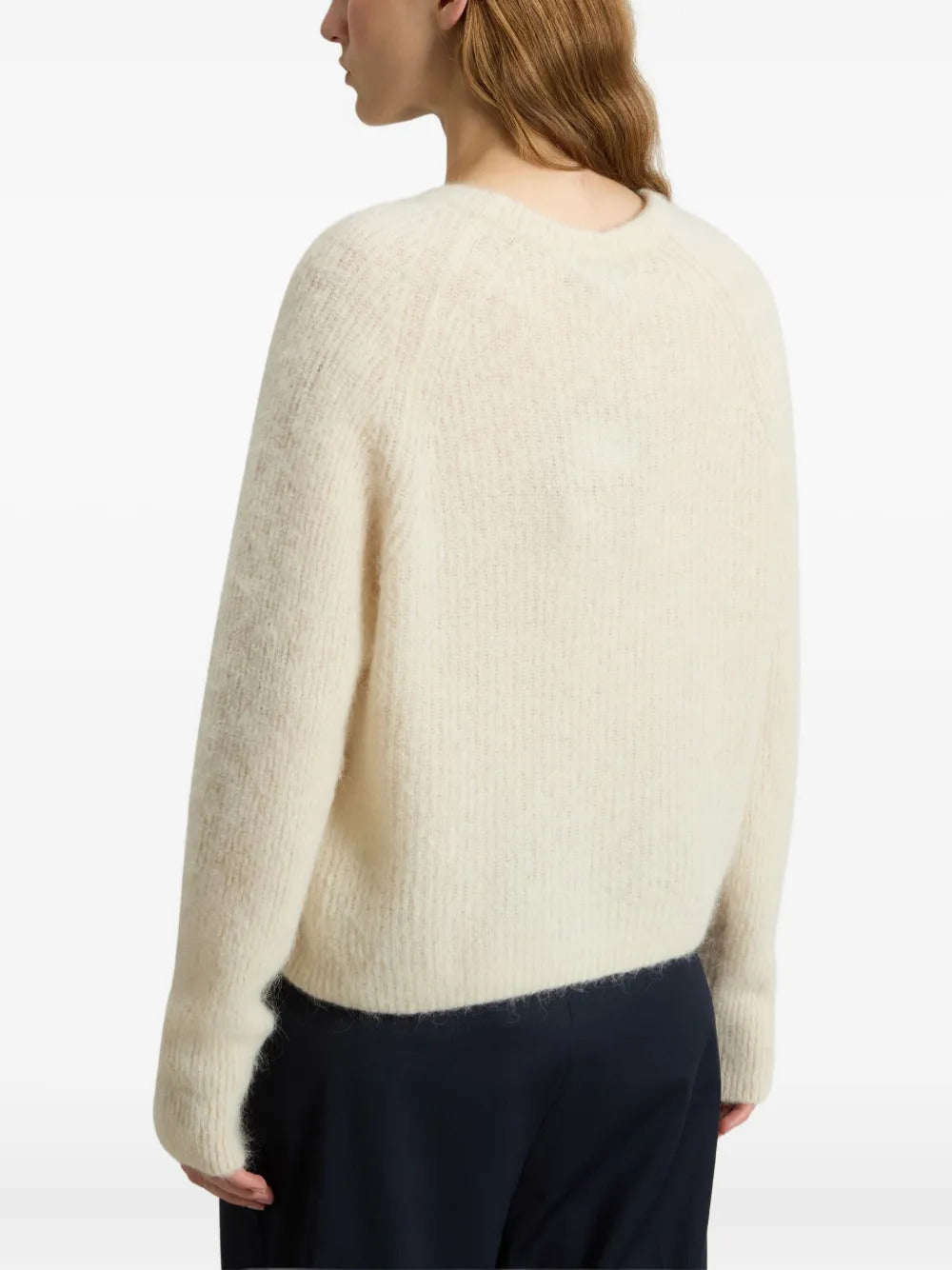 WOOLRICH Garment-Dyed Crew Neck Sweater in Alpaca and Wool Blend (Size S)