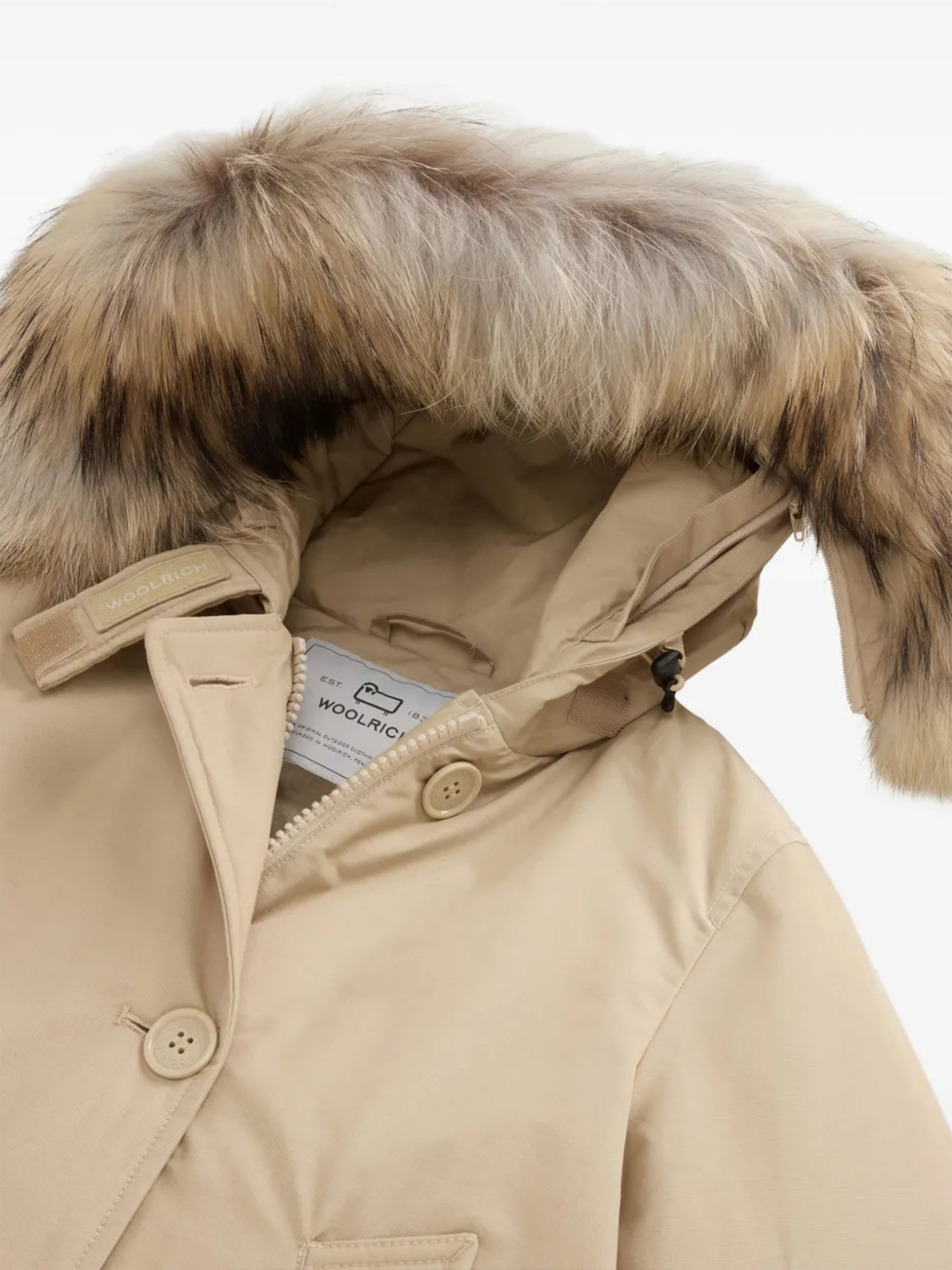 WOOLRICH Womens Arctic Detachable Fur Parka Jacket