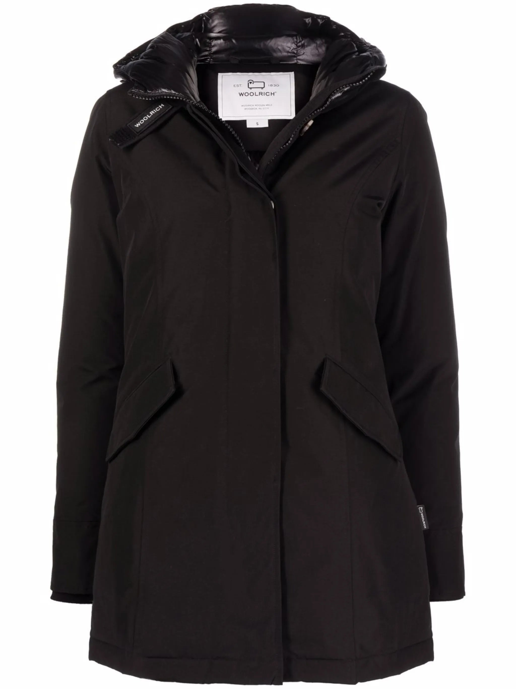 WOOLRICH Arctic Black Parka Jacket for Women