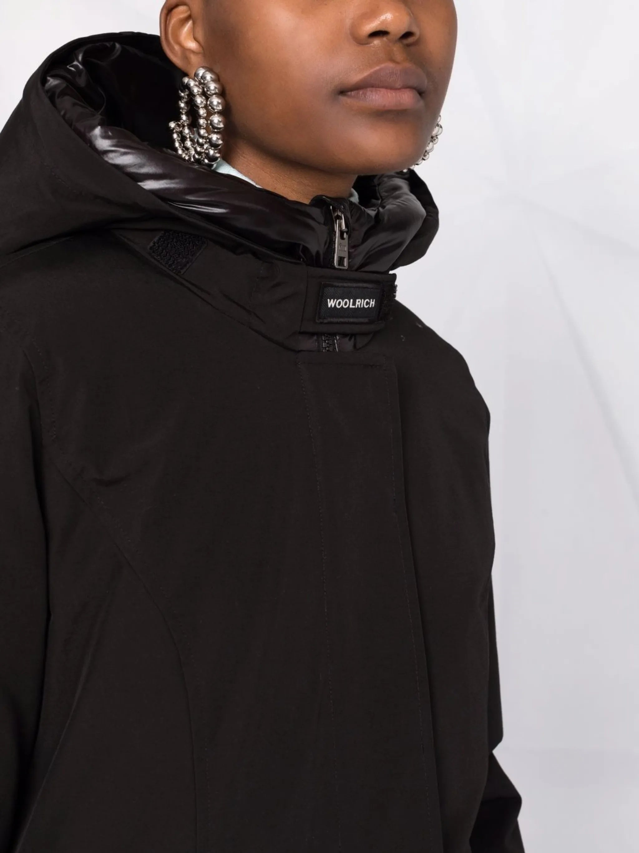 WOOLRICH Arctic Black Parka Jacket for Women