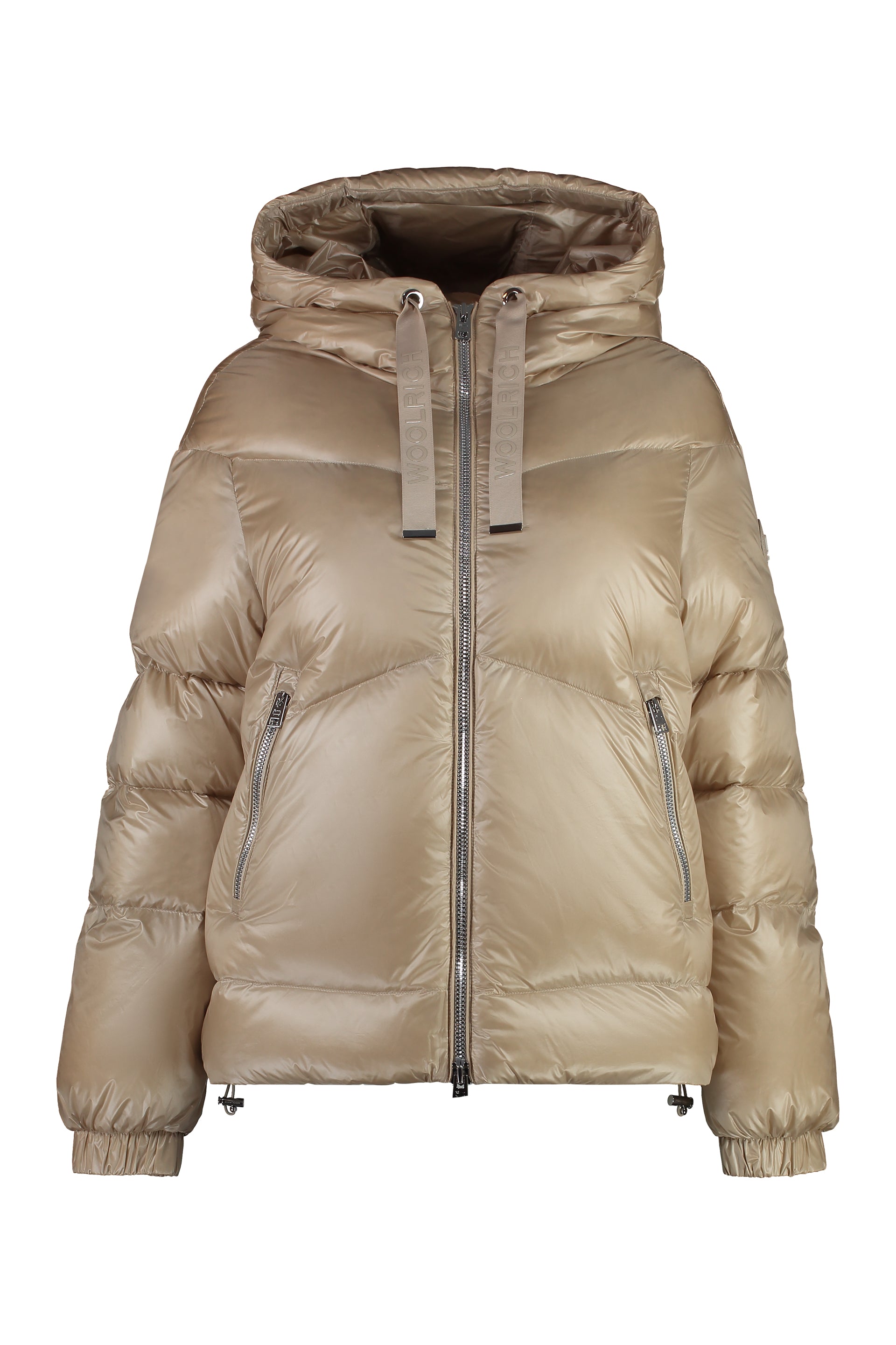 WOOLRICH Hooded Nylon Down Jacket for Women - FW24