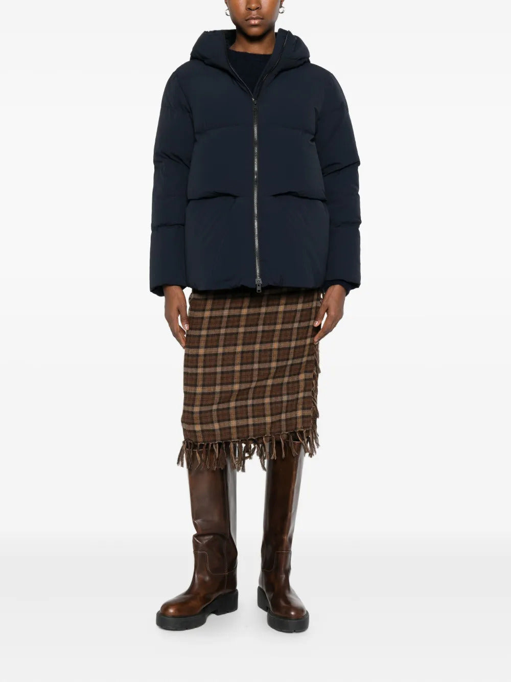WOOLRICH Cloud Down Jacket in Stretch Nylon with Matte Finish