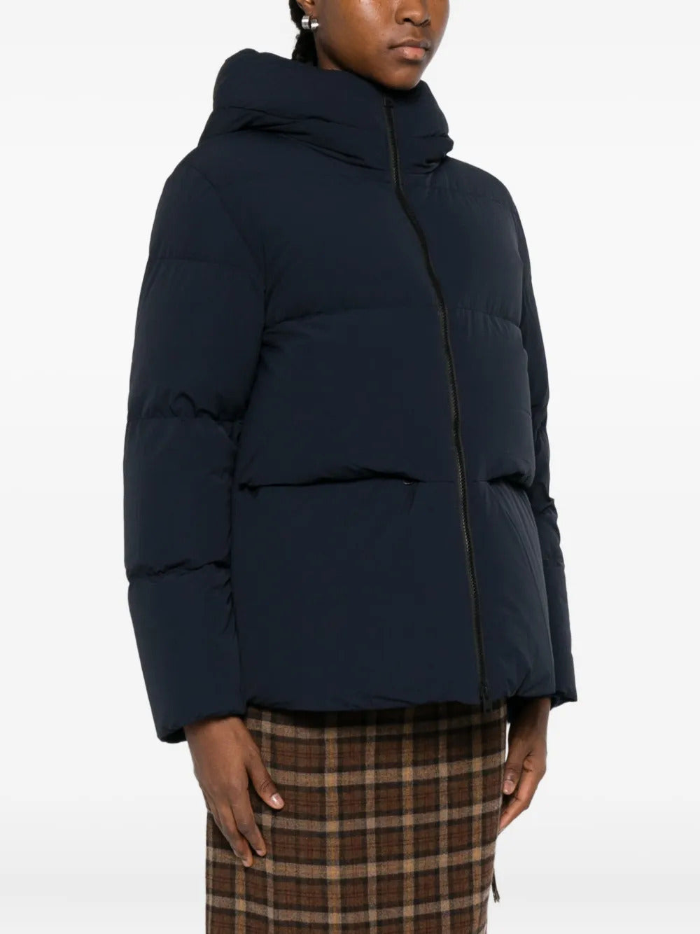 WOOLRICH Cloud Down Jacket in Stretch Nylon with Matte Finish